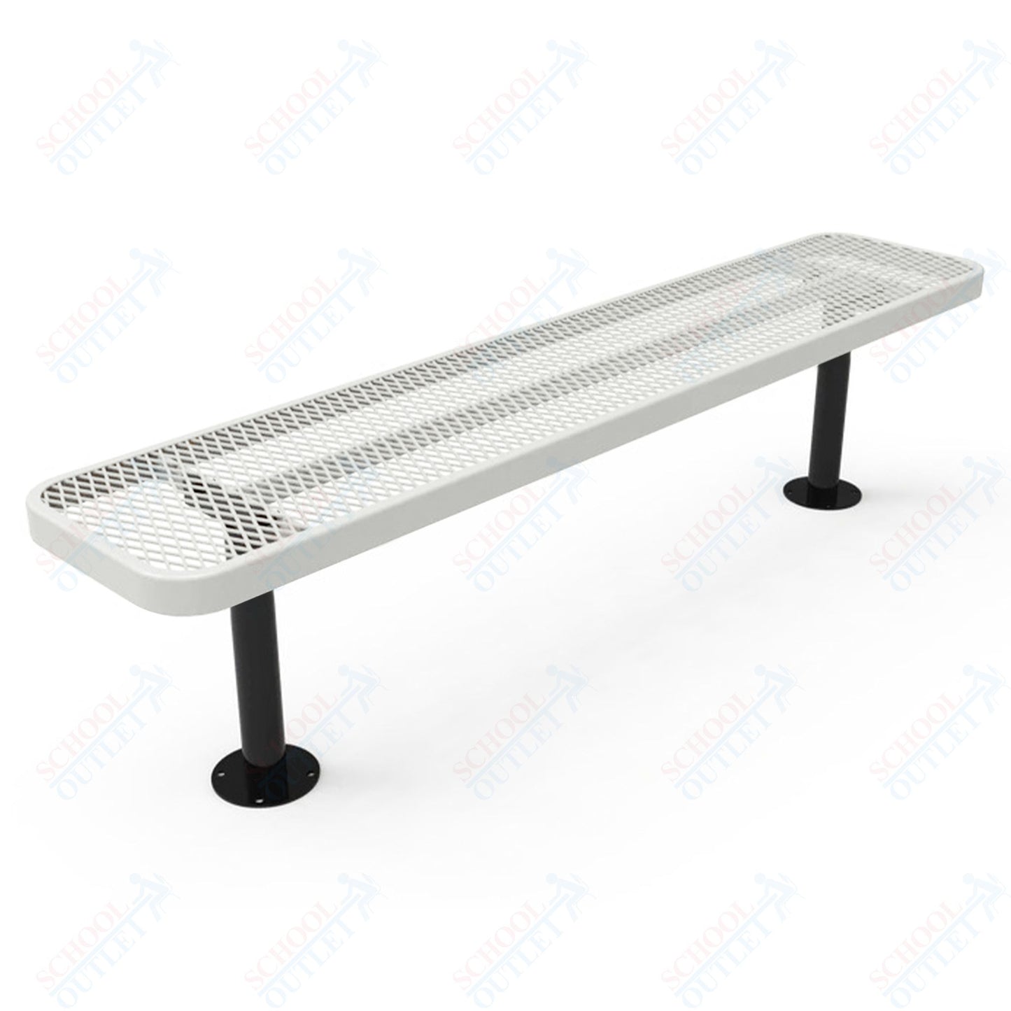 MyTcoat - Player's Outdoor Bench without Back - Surface Mount 8' L (MYT-BPY08-35)