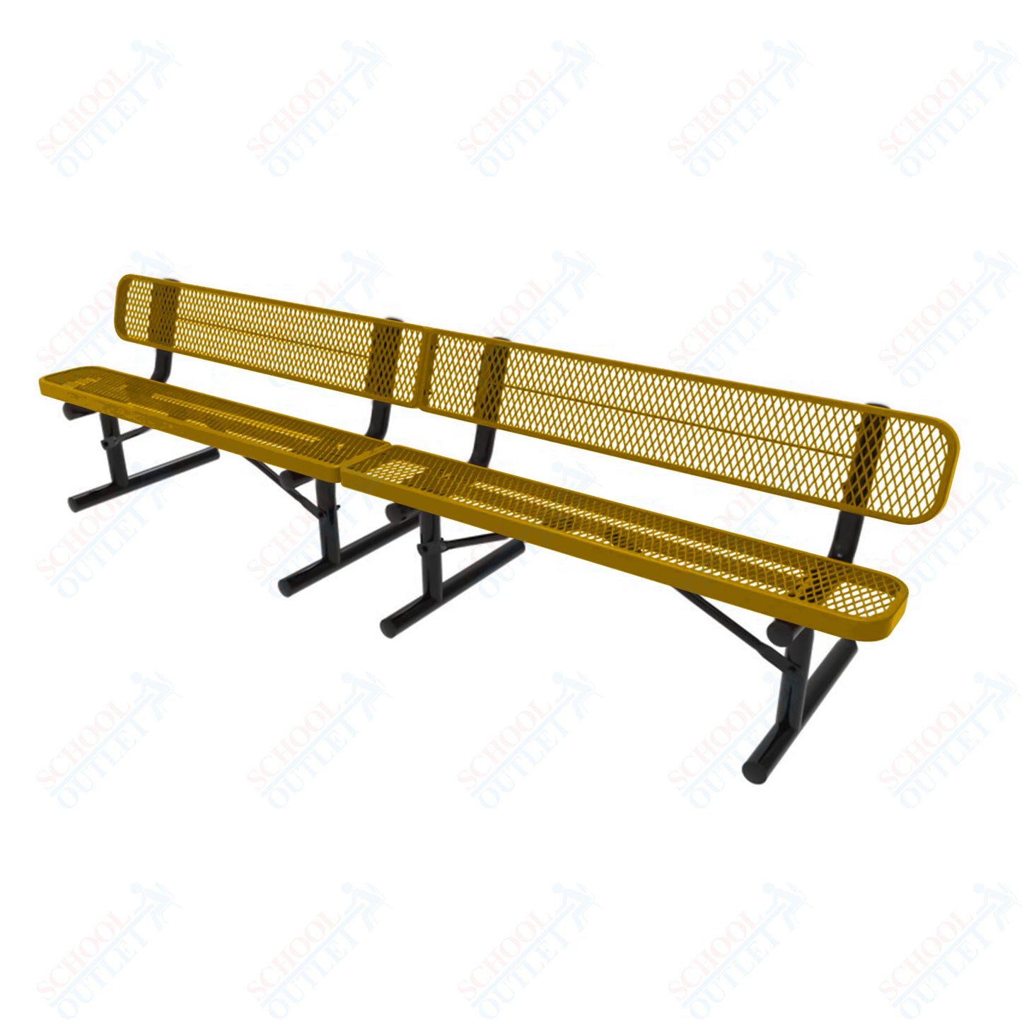 MyTcoat - Standard Portable Outdoor Bench with Back 10' L (MYT-BRT10-18)