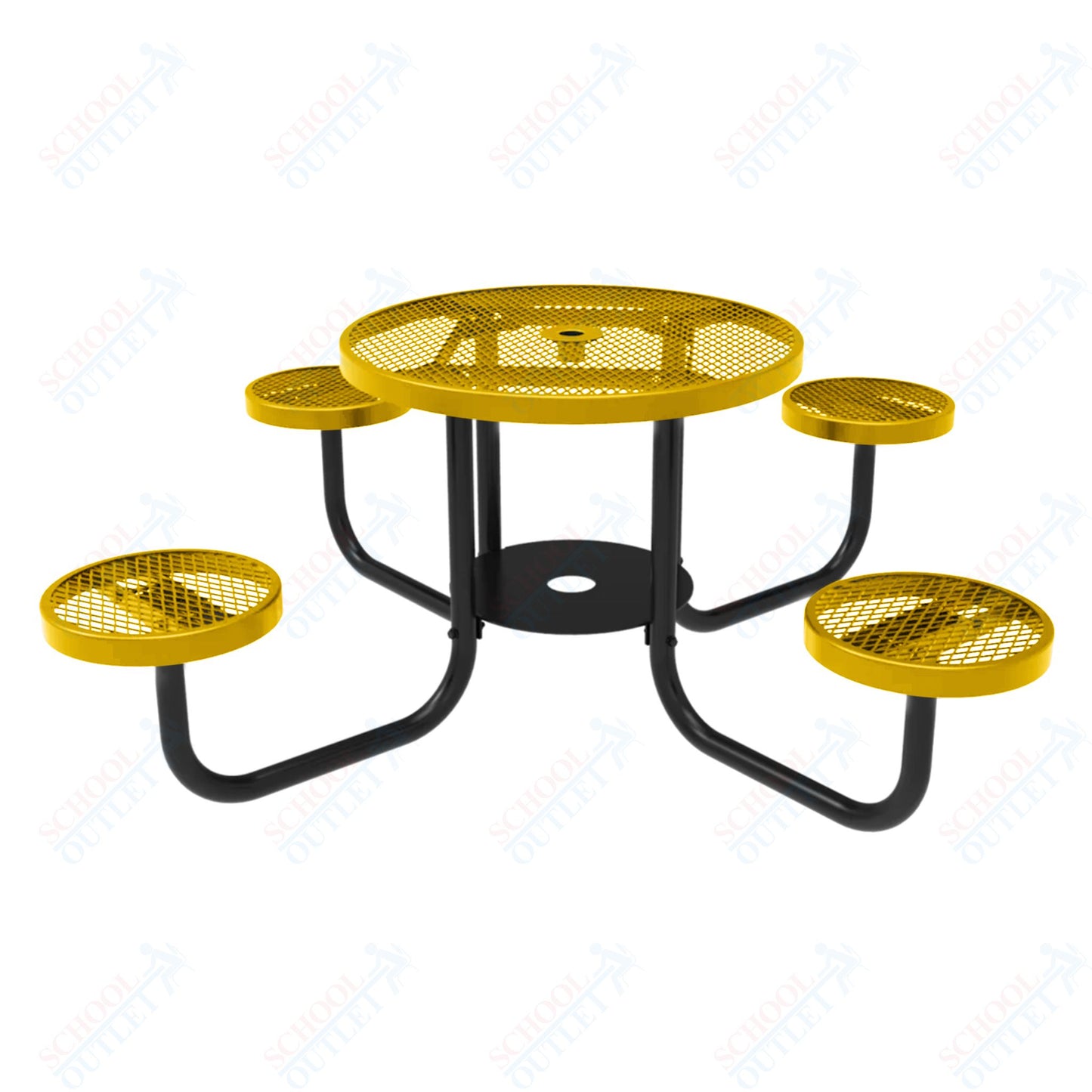 MyTcoat 36" Round Portable Patio Picnic Table - 30"H (MYT-TRD36-65)
