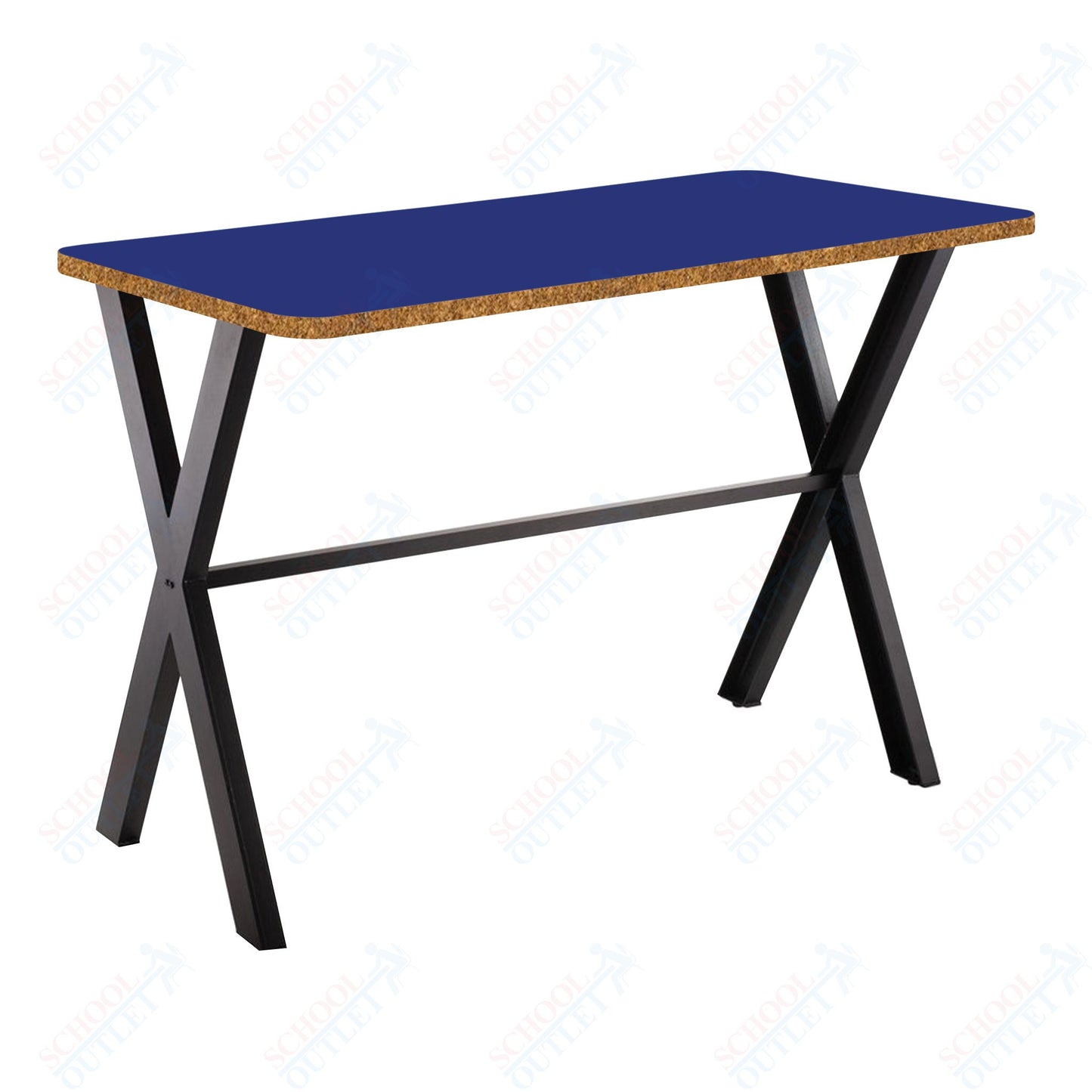NPS CLT3060B2 - Collaborator Table, 30"x 60" Rectangle, 42" Height w/ Crossbeam, High Pressure Laminate Top (National Public Seating NPS-CLT3060B2)