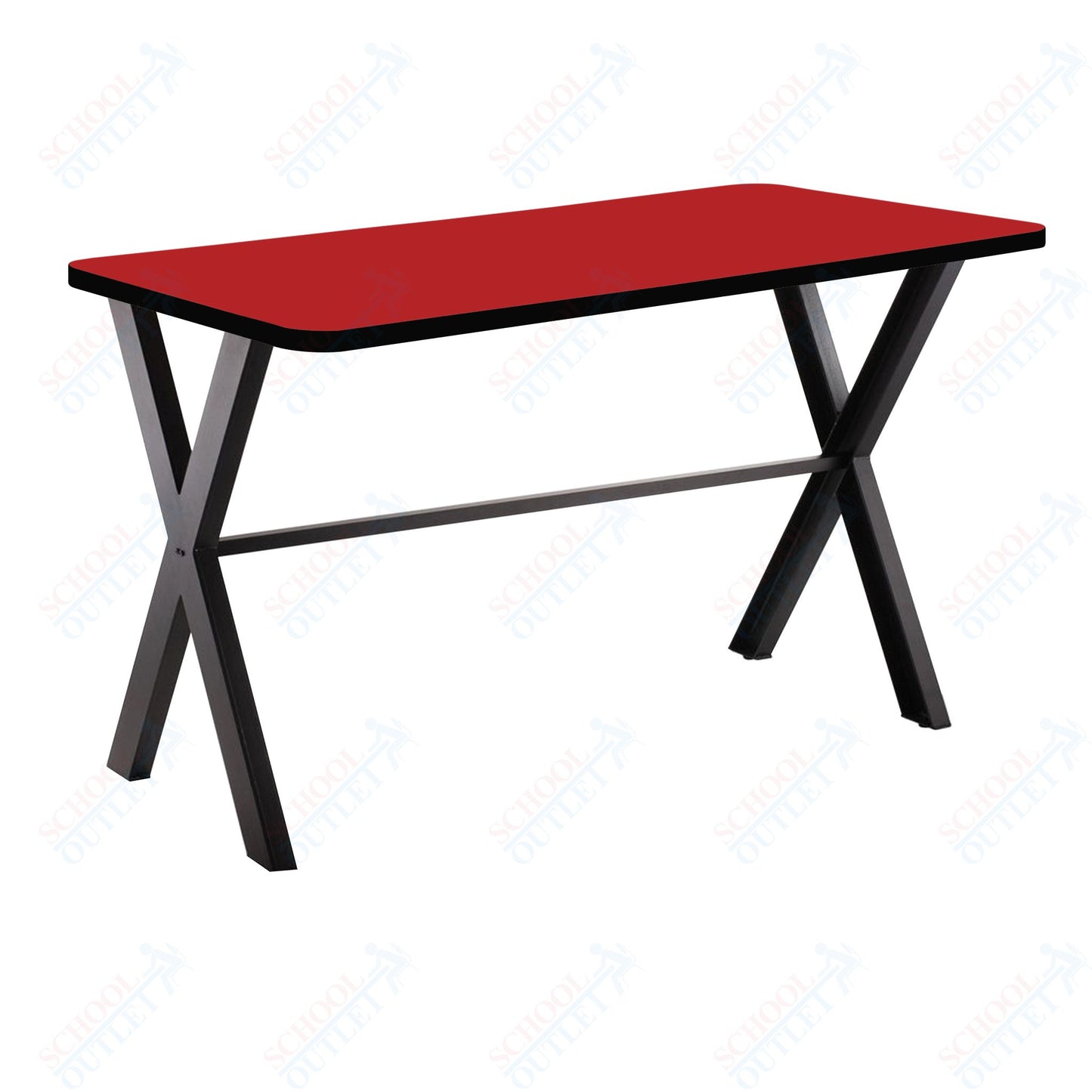 NPS CLT3060D2 - Collaborator Table, 30"x 60" Rectangle, 30" Height w/ Crossbeam, High Pressure Laminate Top (National Public Seating NPS-CLT3060D2)