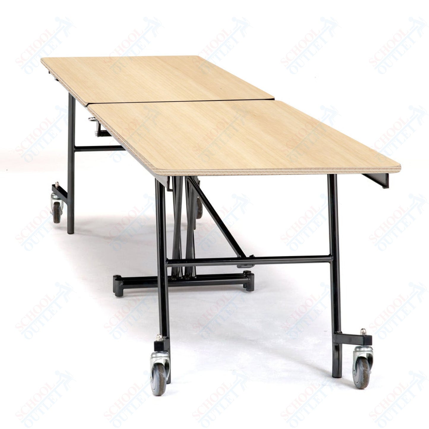 NPS 10' Mobile Cafeteria Rectangle Table Shape Unit - 30" W x 121" L (National Public Seating NPS - MT10) - SchoolOutlet