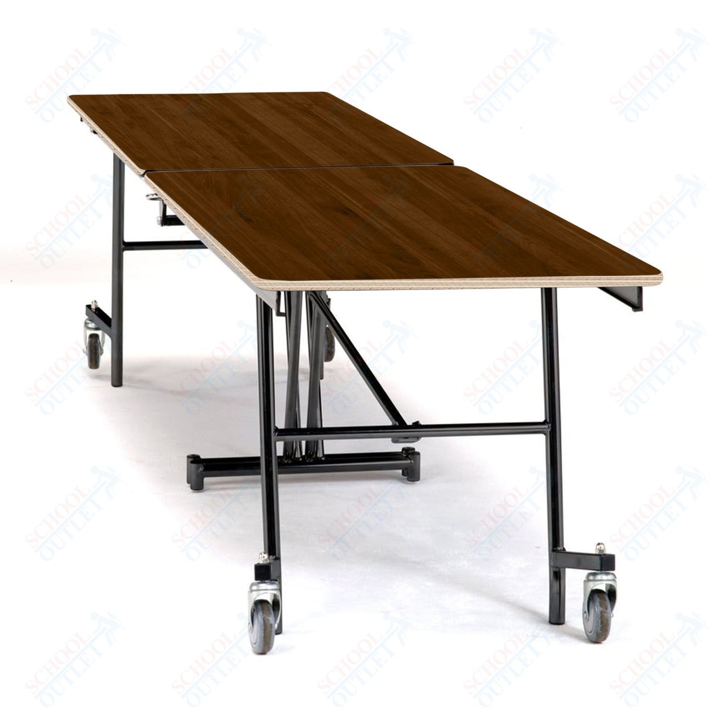 NPS 10' Mobile Cafeteria Rectangle Table Shape Unit - 30" W x 121" L (National Public Seating NPS - MT10) - SchoolOutlet