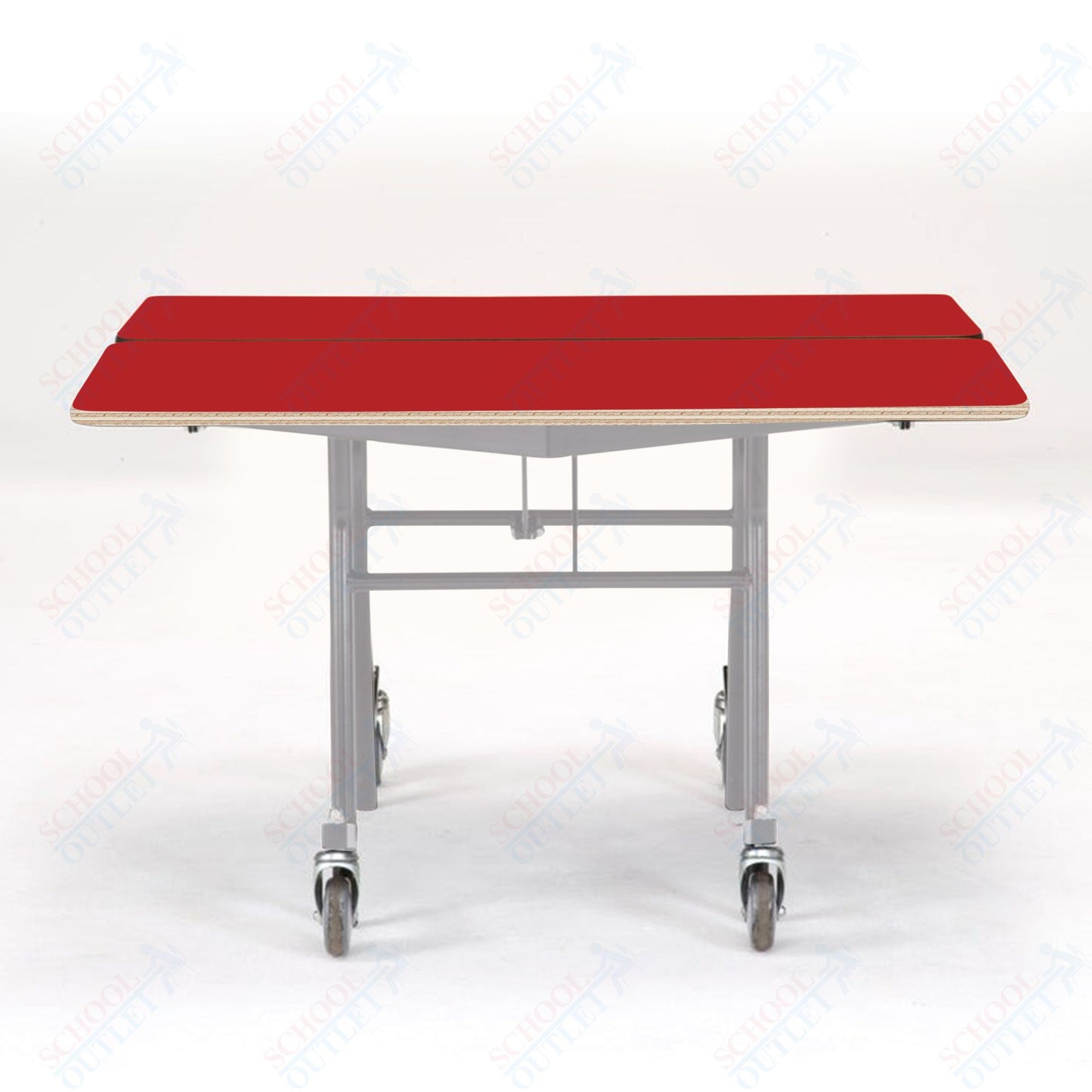 NPS Mobile Cafeteria Square Table Shape Unit - 48" W x 48" L (National Public Seating NPS-MT48Q)