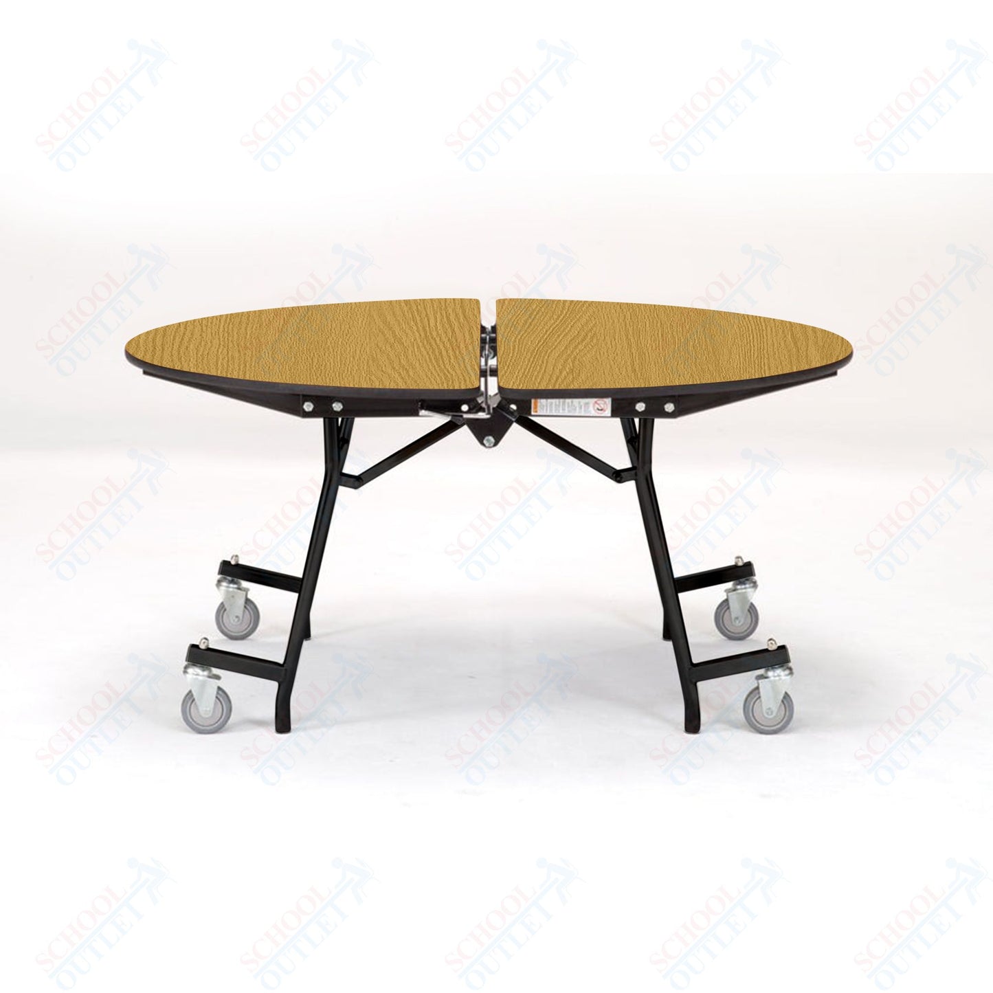 NPS Mobile Cafeteria Round Table Shape Unit - 48" W x 48" L (National Public Seating NPS-MT48R)