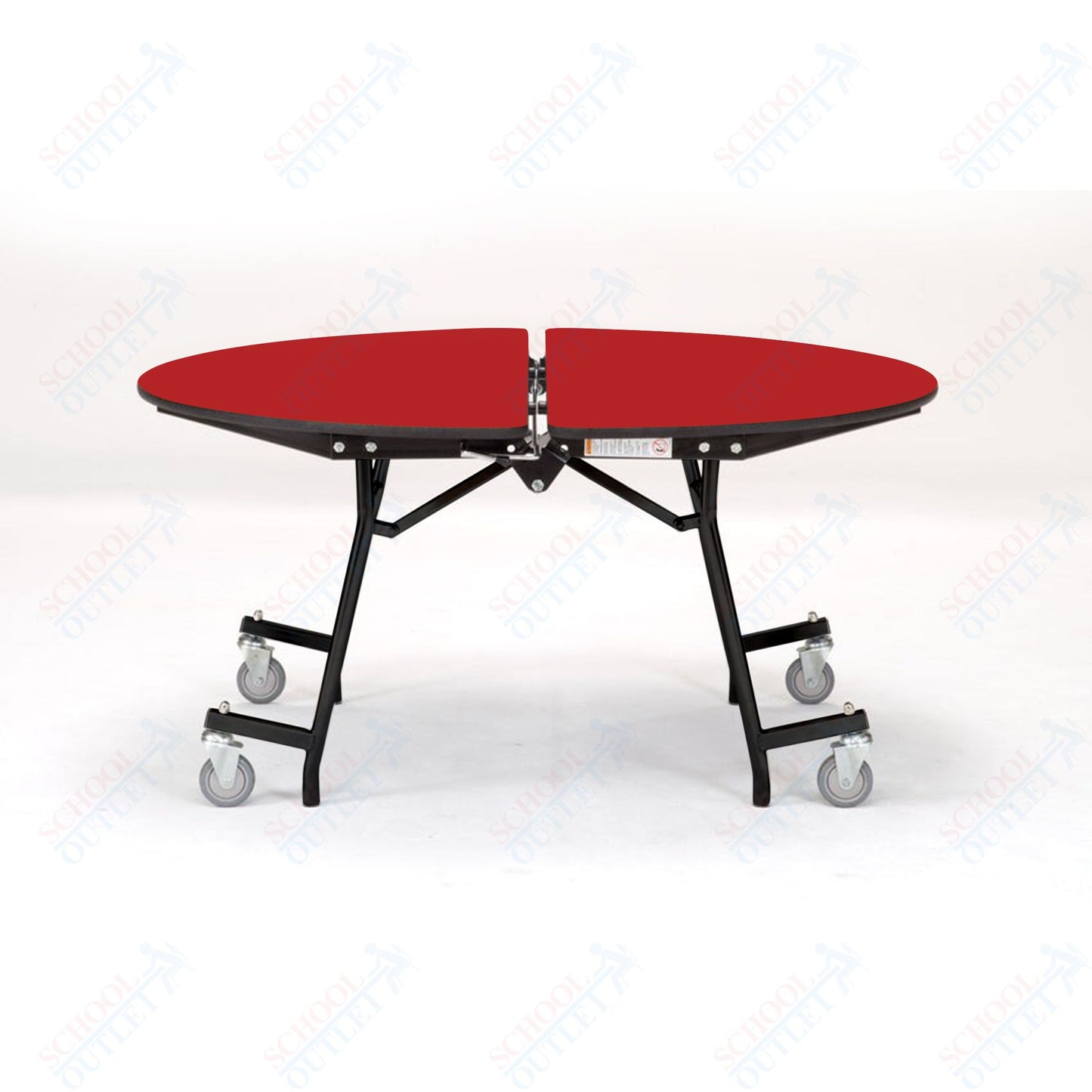 NPS Mobile Cafeteria Round Table Shape Unit - 48" W x 48" L (National Public Seating NPS-MT48R)