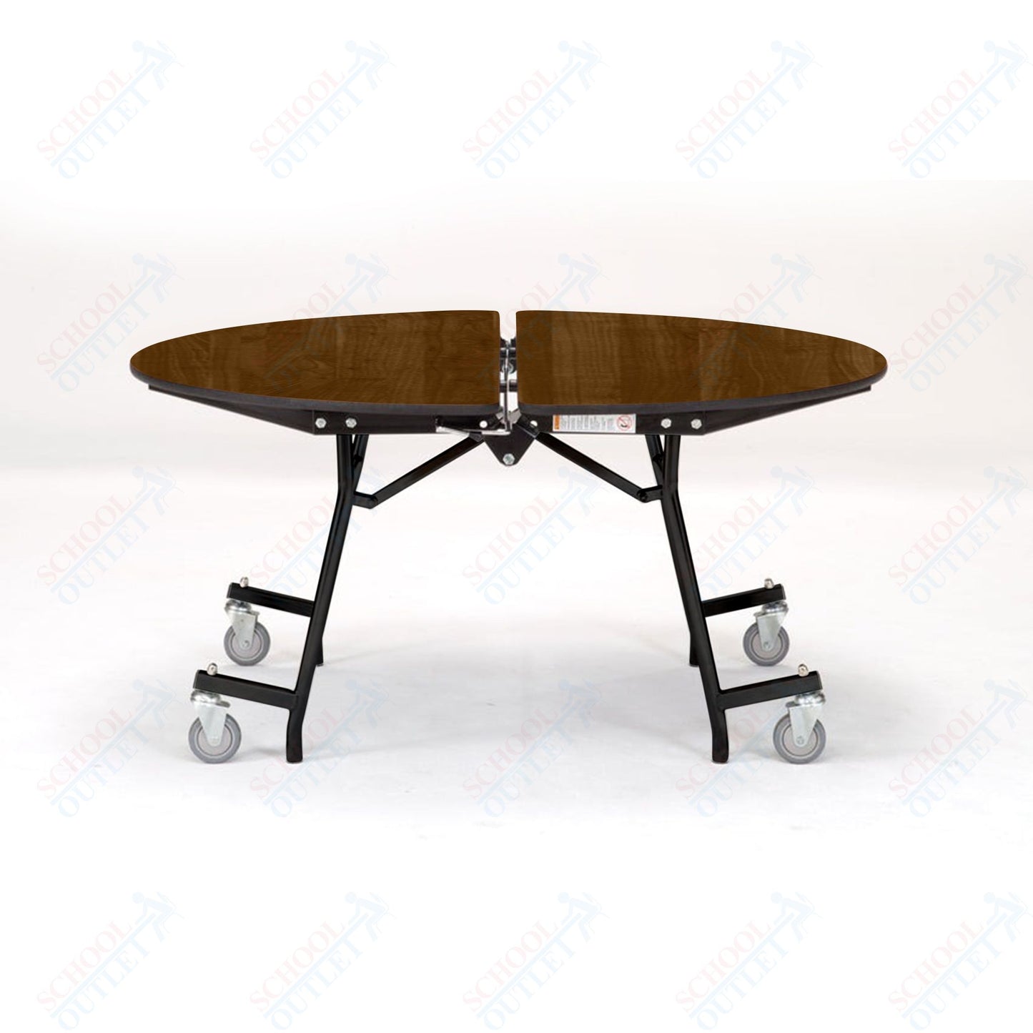 NPS Mobile Cafeteria Round Table Shape Unit - 48" W x 48" L (National Public Seating NPS-MT48R)