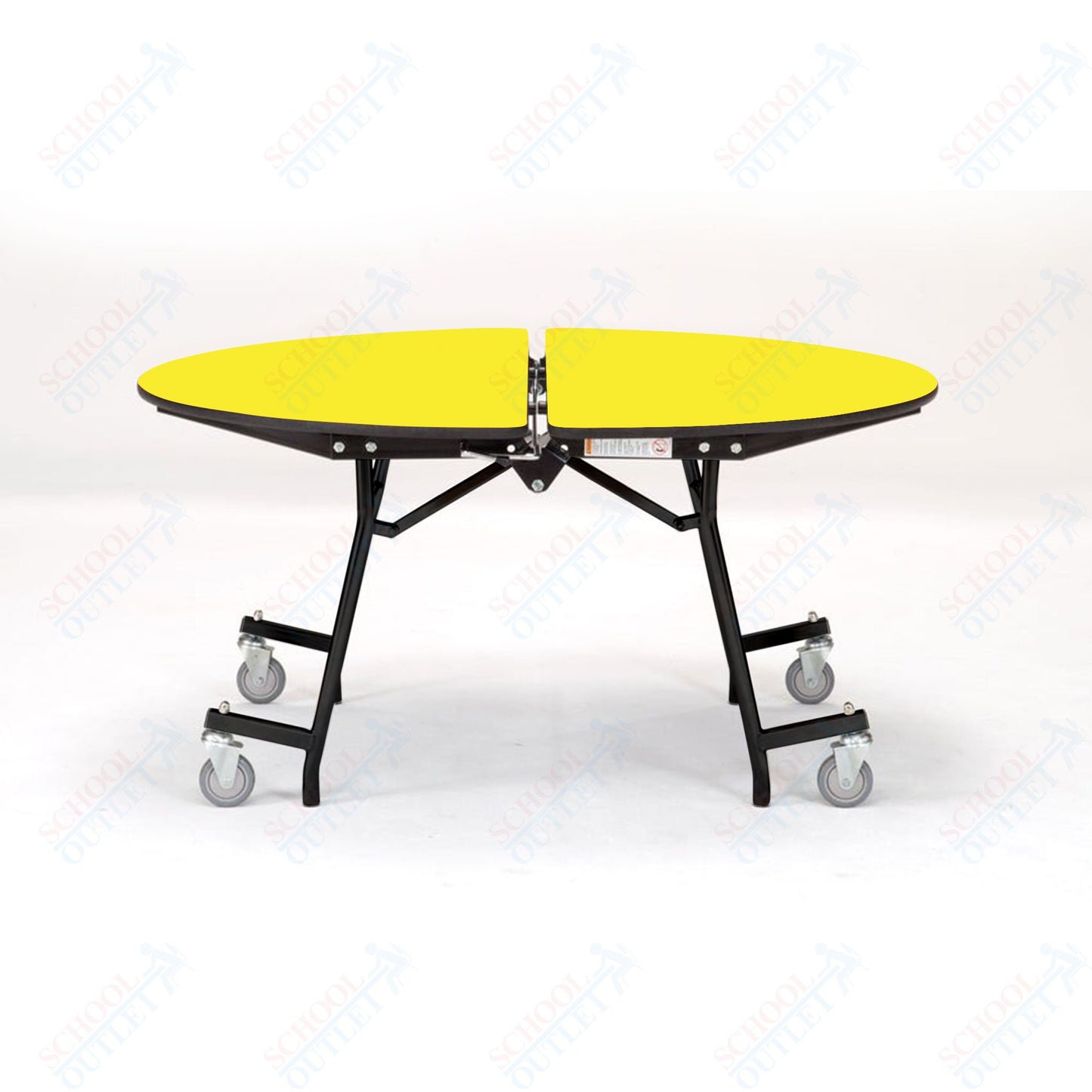 NPS Mobile Cafeteria Round Table Shape Unit - 48" W x 48" L (National Public Seating NPS-MT48R)