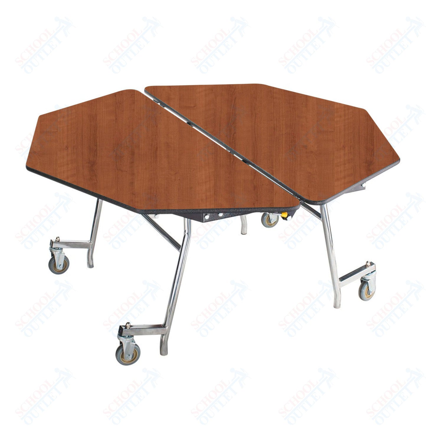 NPS Mobile Cafeteria Octagon Table Shape Unit - 60" W x 60" L (National Public Seating NPS-MT60O)