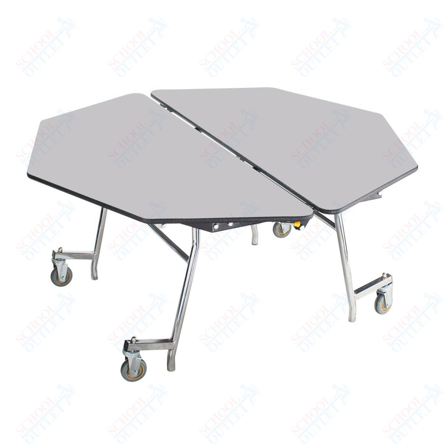 NPS Mobile Cafeteria Octagon Table Shape Unit - 60" W x 60" L (National Public Seating NPS-MT60O)