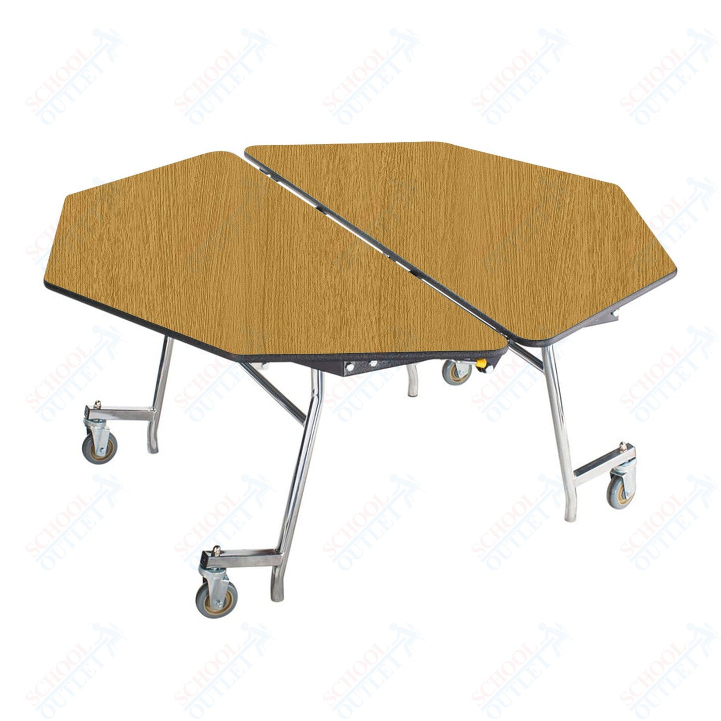 NPS Mobile Cafeteria Octagon Table Shape Unit - 60" W x 60" L (National Public Seating NPS-MT60O)