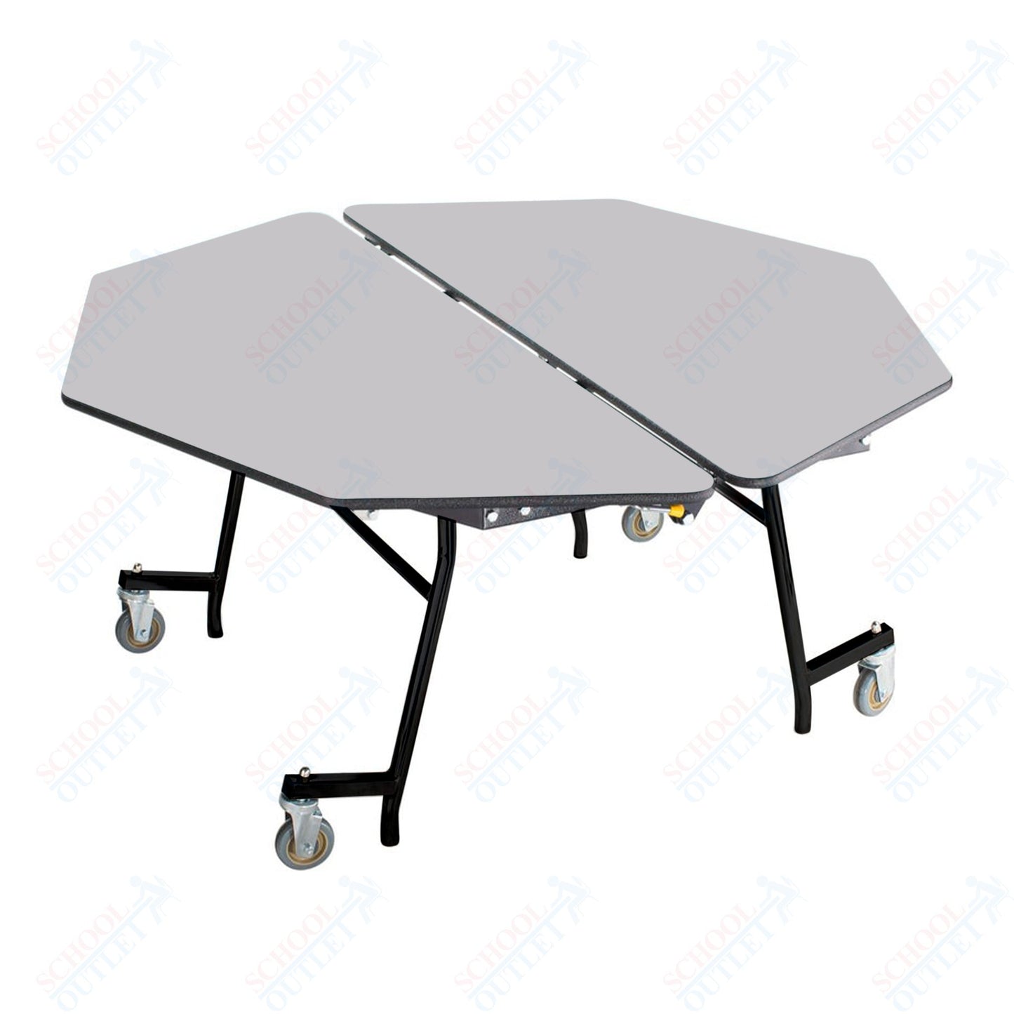 NPS Mobile Cafeteria Octagon Table Shape Unit - 60" W x 60" L (National Public Seating NPS-MT60O)