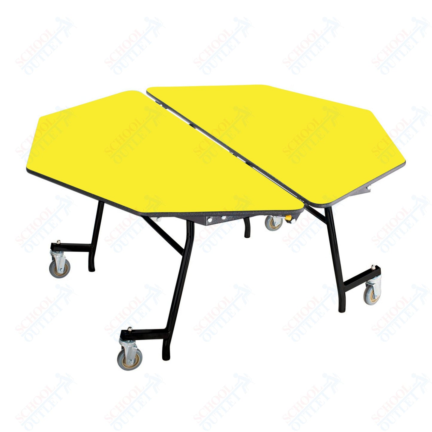 NPS Mobile Cafeteria Octagon Table Shape Unit - 60" W x 60" L (National Public Seating NPS-MT60O)