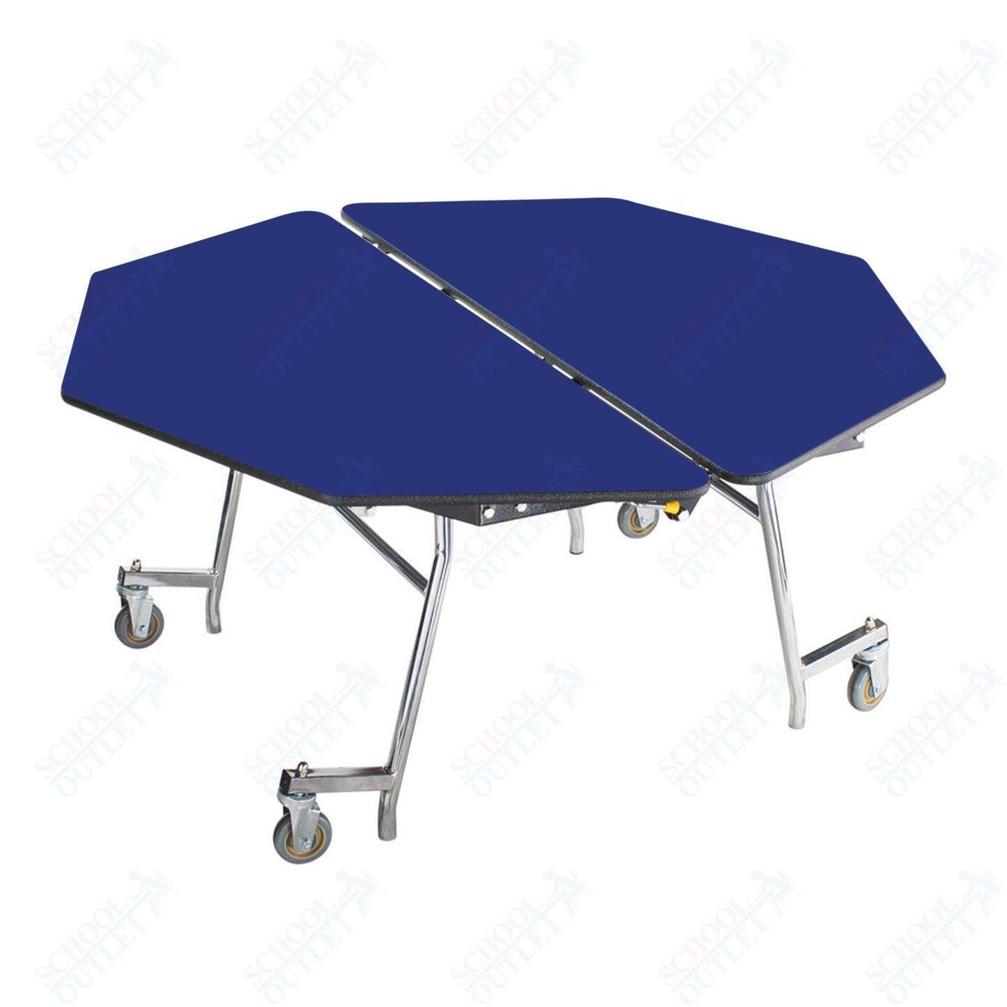 NPS Mobile Cafeteria Octagon Table Shape Unit - 60" W x 60" L (National Public Seating NPS-MT60O)