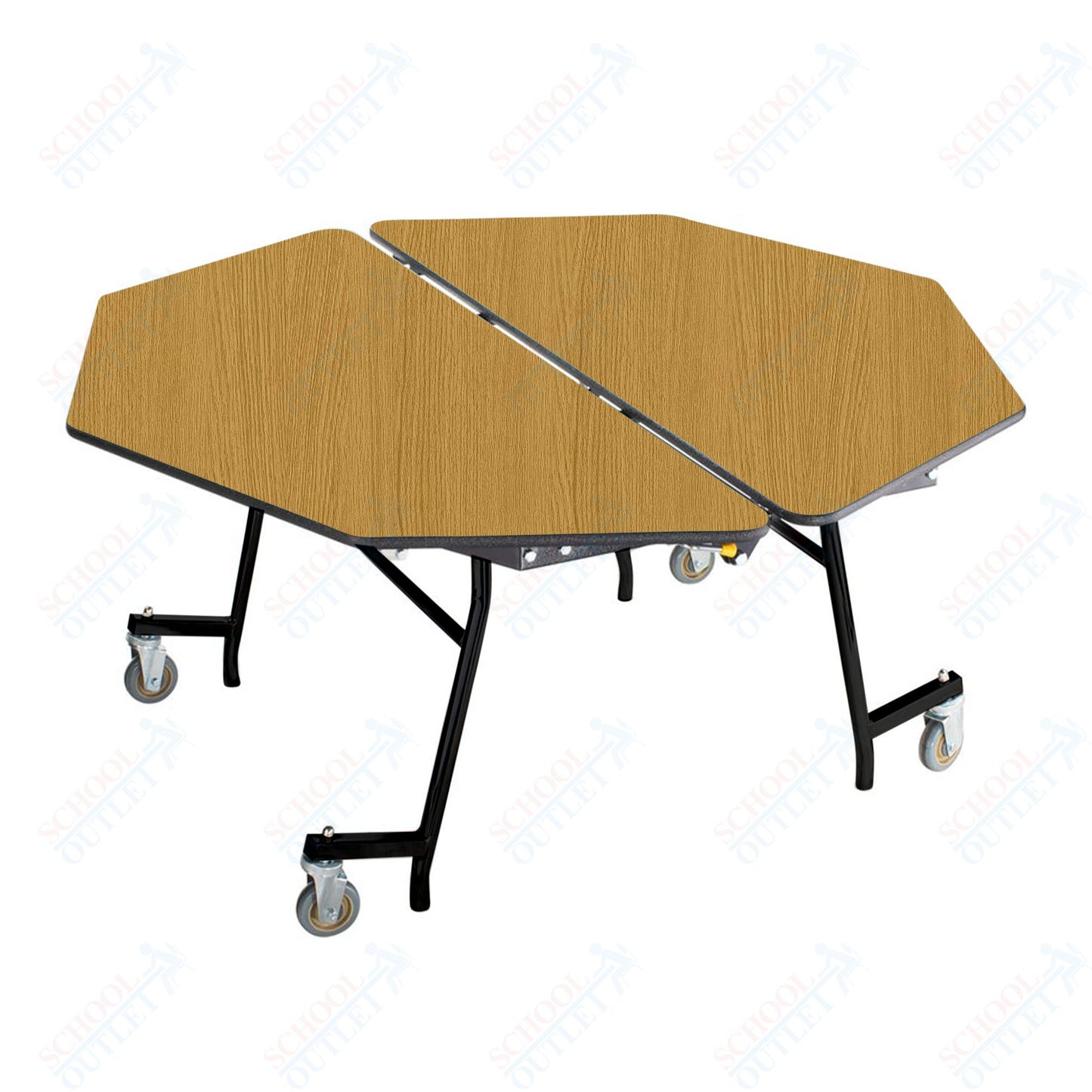 NPS Mobile Cafeteria Octagon Table Shape Unit - 60" W x 60" L (National Public Seating NPS-MT60O)