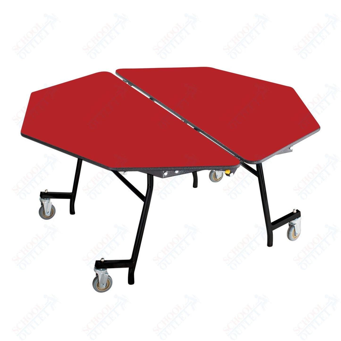 NPS Mobile Cafeteria Octagon Table Shape Unit - 60" W x 60" L (National Public Seating NPS-MT60O)