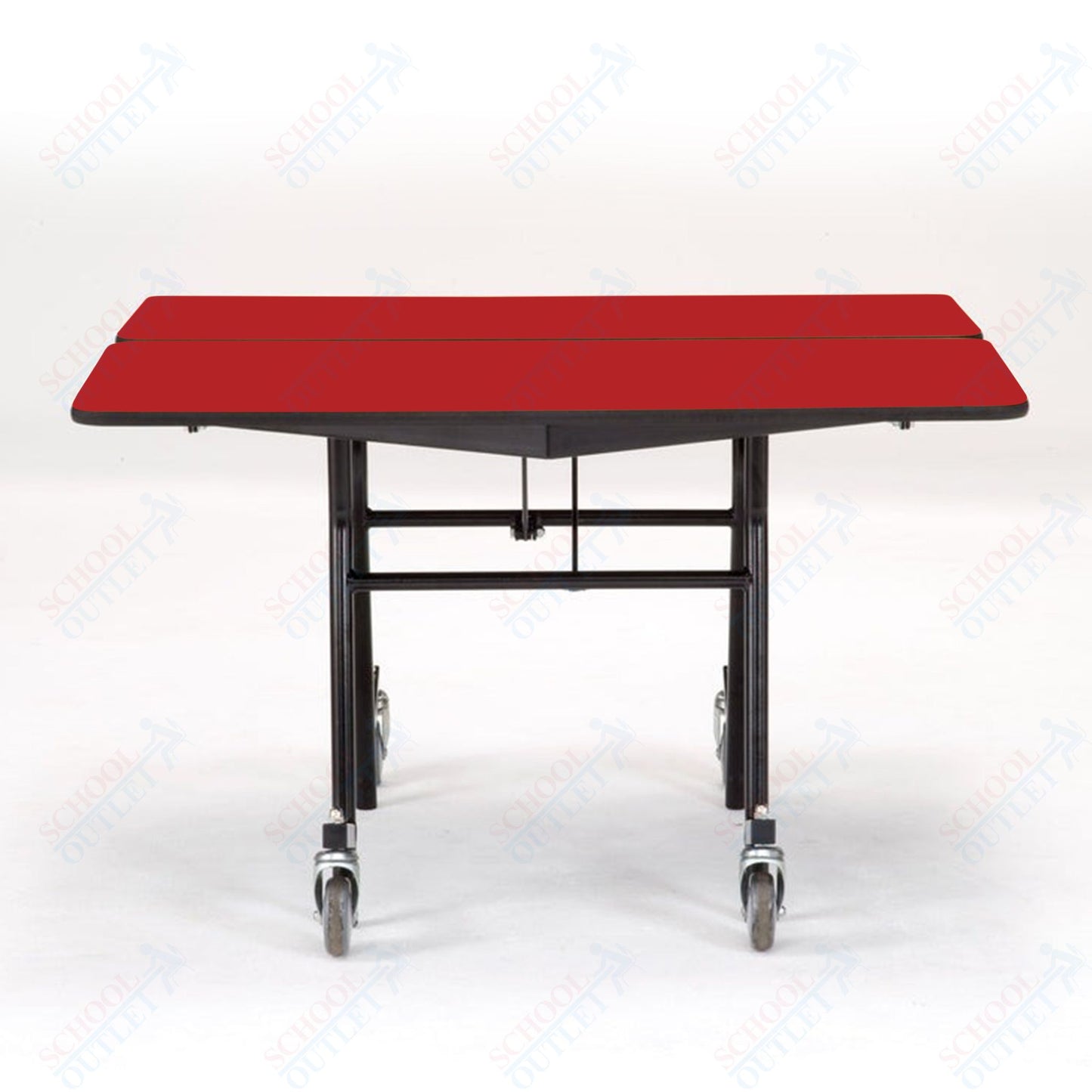 NPS Mobile Cafeteria Square Table Shape Unit - 60" W x 60" L (National Public Seating NPS - MT60Q) - SchoolOutlet