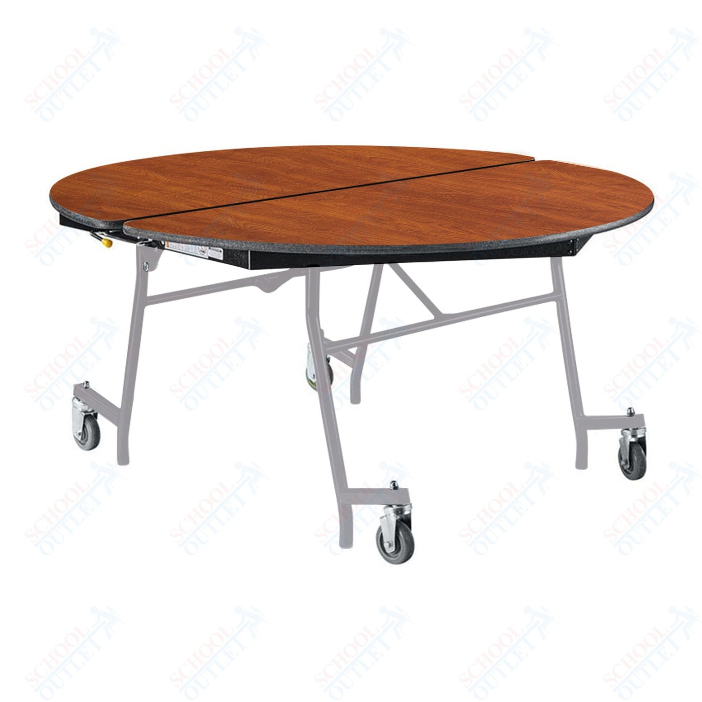 NPS Mobile Cafeteria Round Table Shape Unit - 60" W x 60" L (National Public Seating NPS-MT60R)