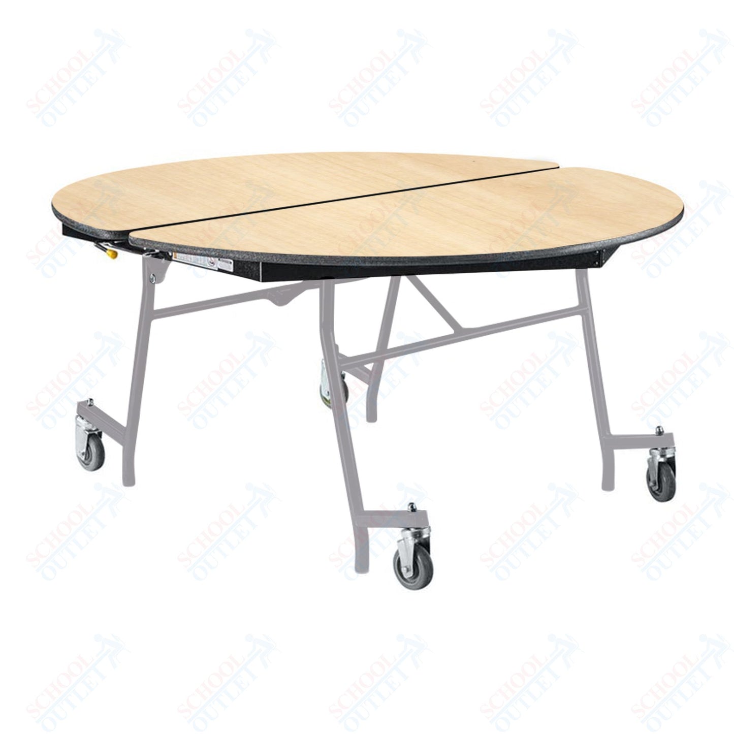 NPS Mobile Cafeteria Round Table Shape Unit - 60" W x 60" L (National Public Seating NPS-MT60R)