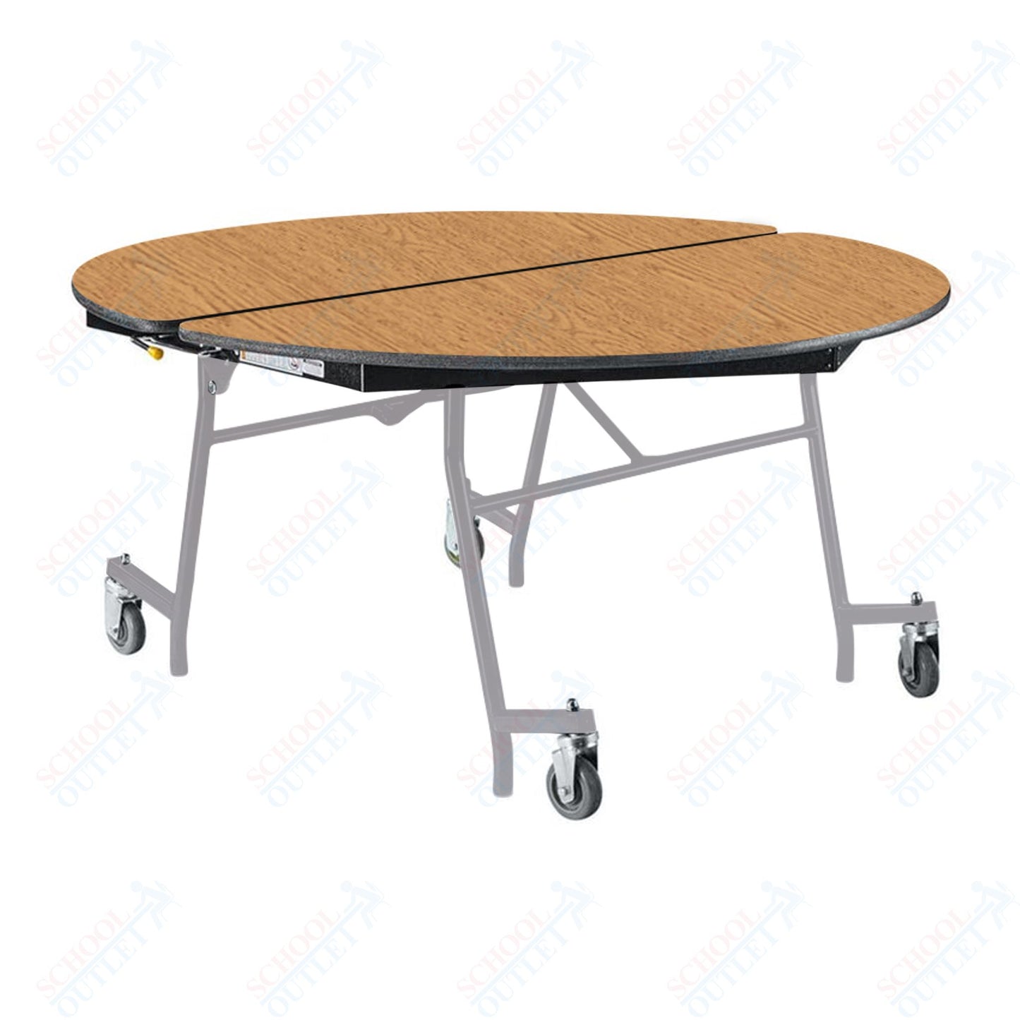 NPS Mobile Cafeteria Round Table Shape Unit - 60" W x 60" L (National Public Seating NPS-MT60R)