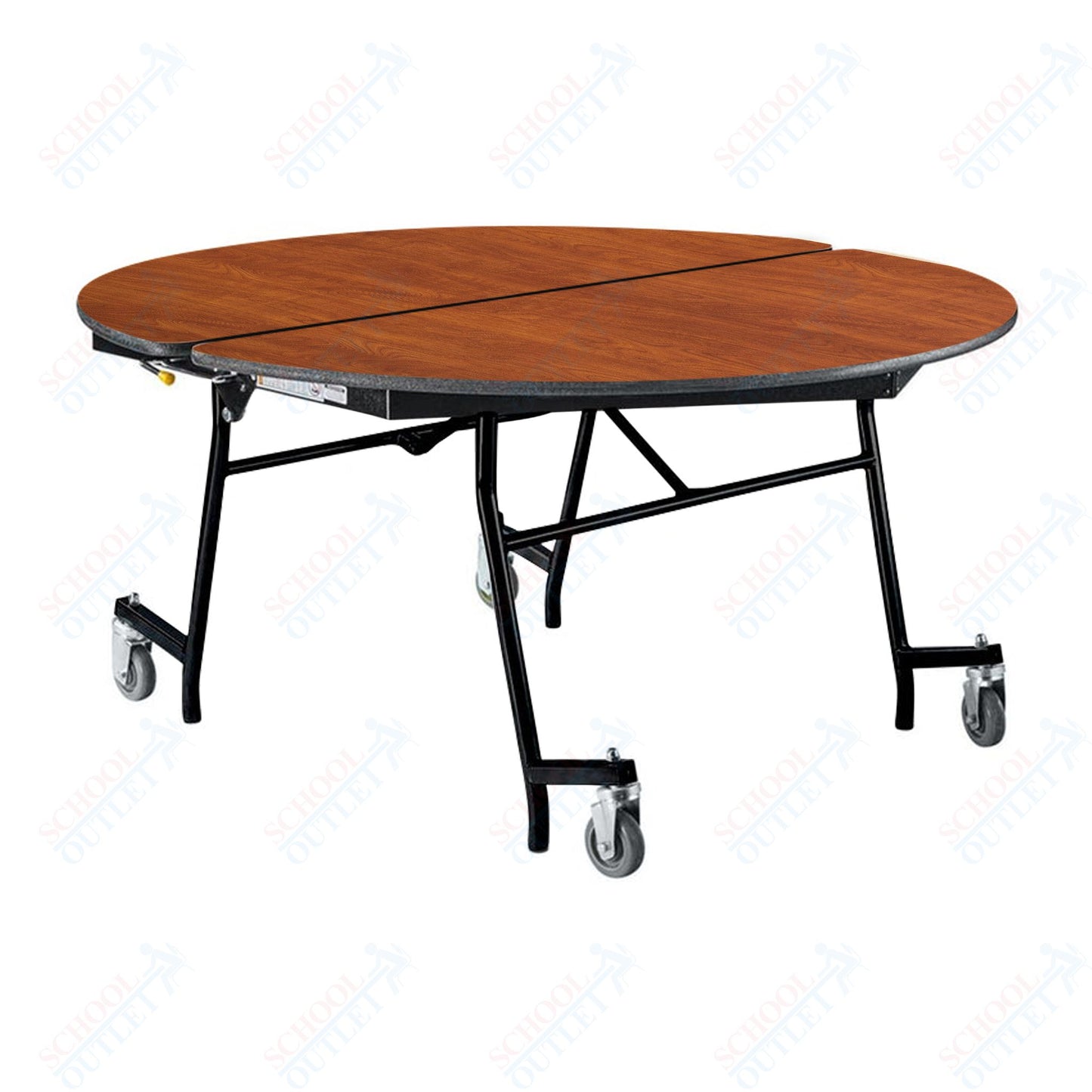 NPS Mobile Cafeteria Round Table Shape Unit - 60" W x 60" L (National Public Seating NPS-MT60R)