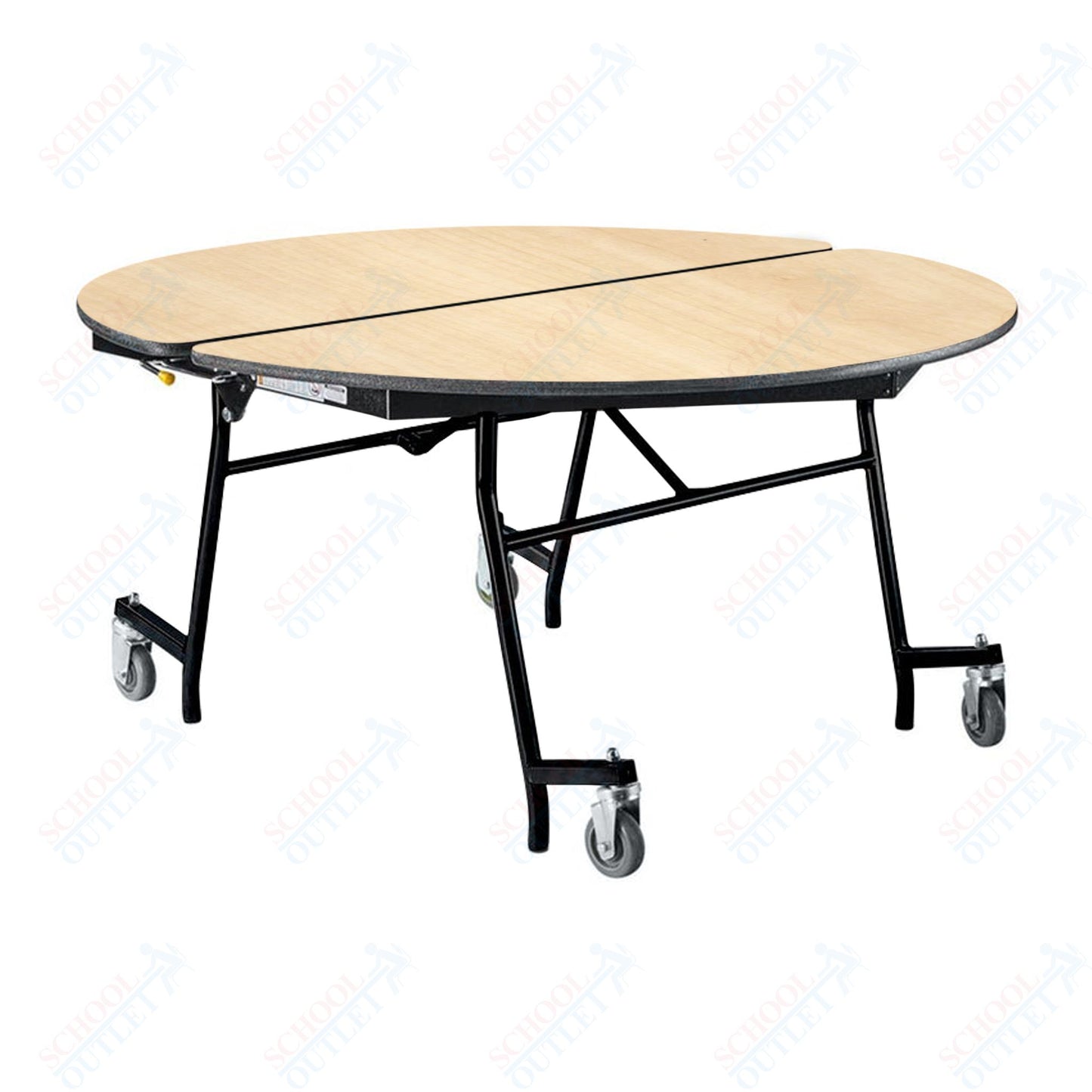 NPS Mobile Cafeteria Round Table Shape Unit - 60" W x 60" L (National Public Seating NPS-MT60R)