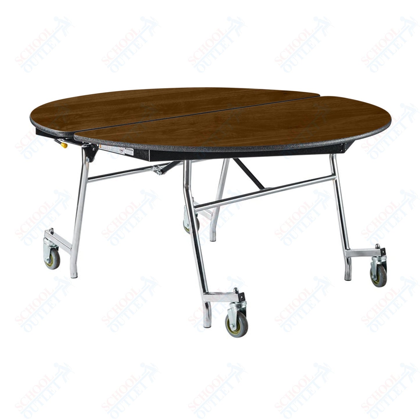 NPS Mobile Cafeteria Round Table Shape Unit - 60" W x 60" L (National Public Seating NPS-MT60R)