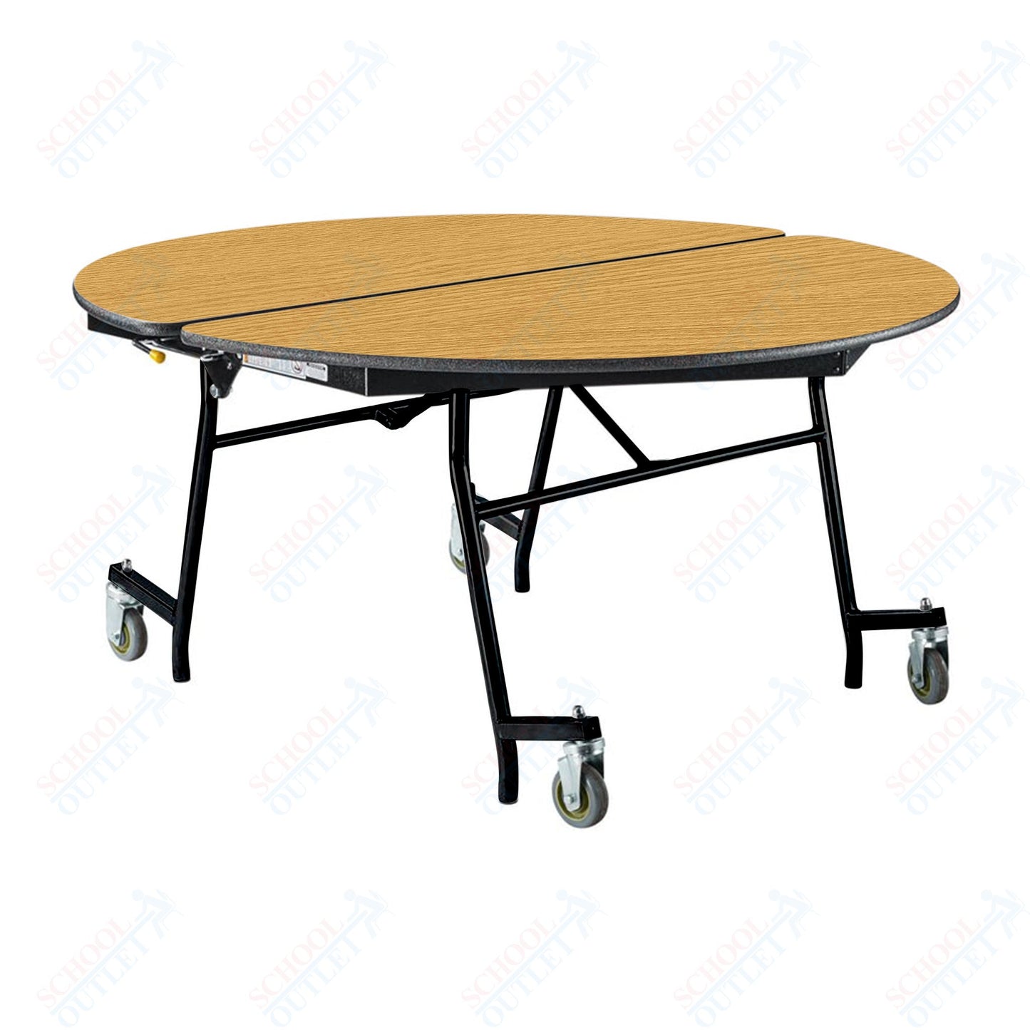 NPS Mobile Cafeteria Round Table Shape Unit - 60" W x 60" L (National Public Seating NPS-MT60R)