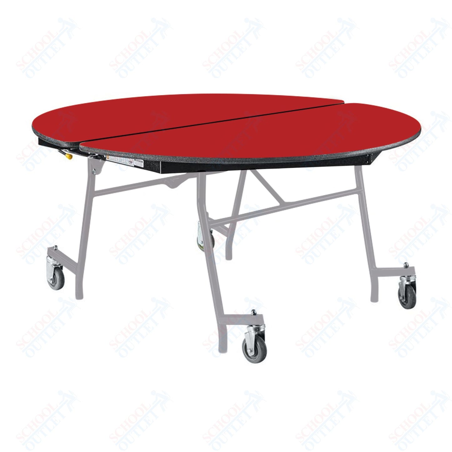 NPS Mobile Cafeteria Round Table Shape Unit - 60" W x 60" L (National Public Seating NPS-MT60R)