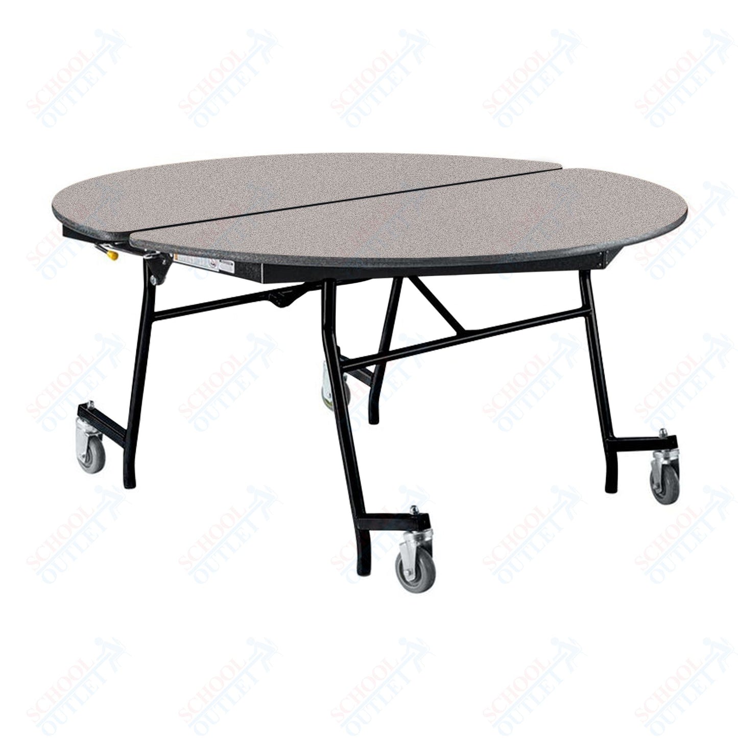 NPS Mobile Cafeteria Round Table Shape Unit - 60" W x 60" L (National Public Seating NPS-MT60R)