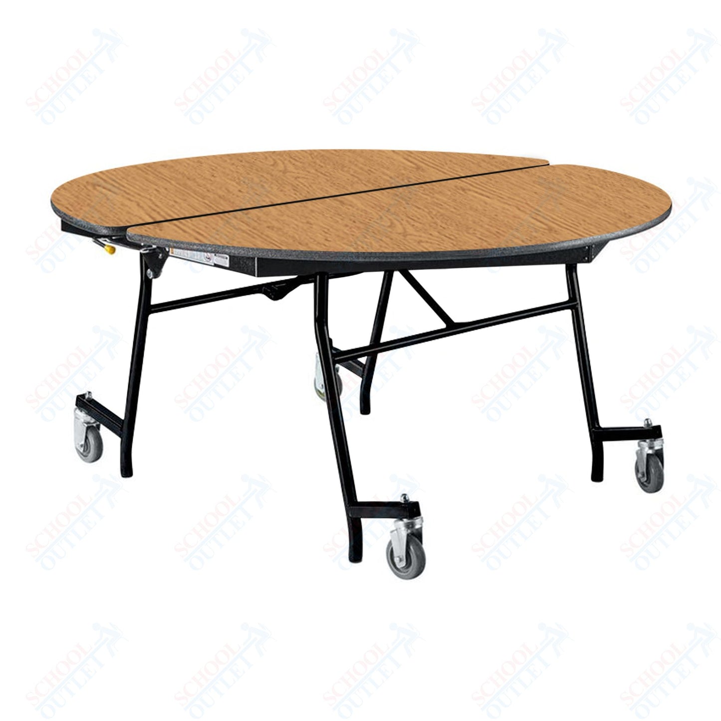 NPS Mobile Cafeteria Round Table Shape Unit - 60" W x 60" L (National Public Seating NPS-MT60R)