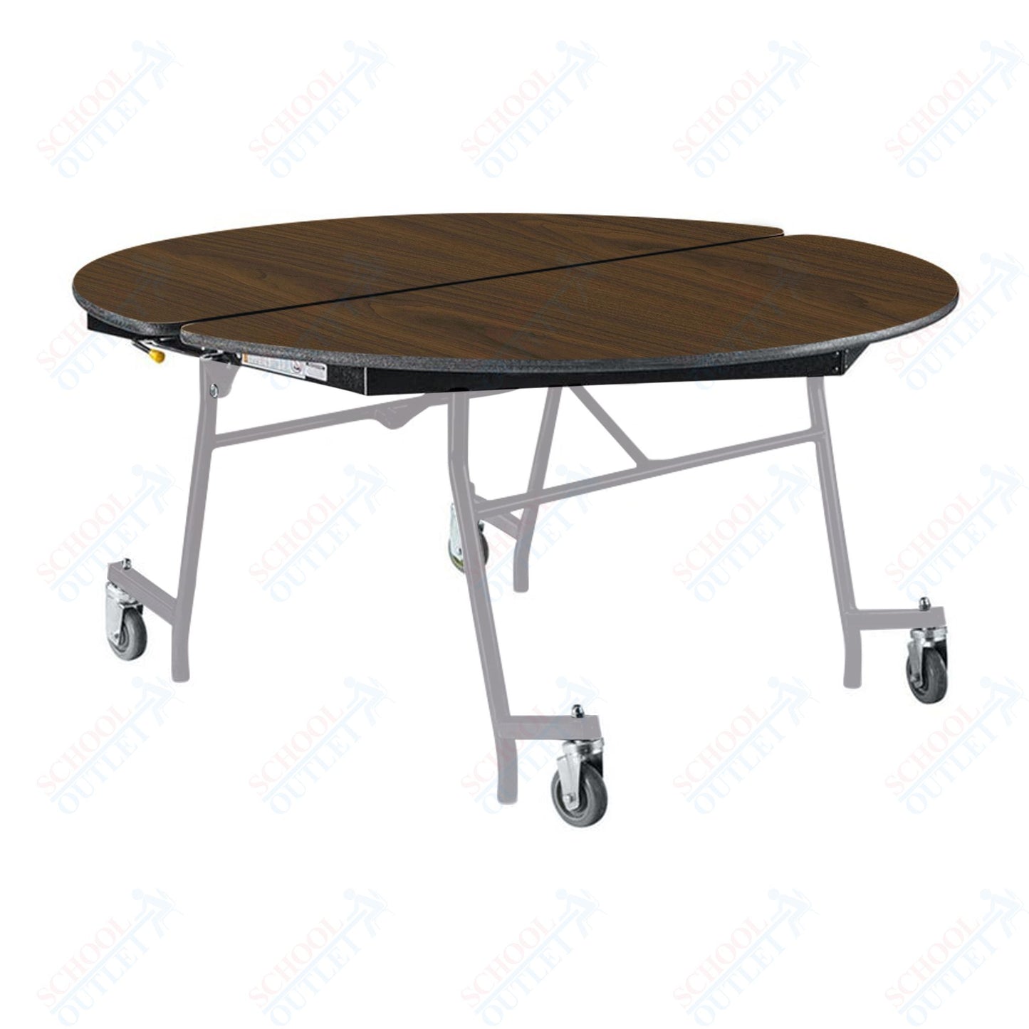 NPS Mobile Cafeteria Round Table Shape Unit - 60" W x 60" L (National Public Seating NPS-MT60R)