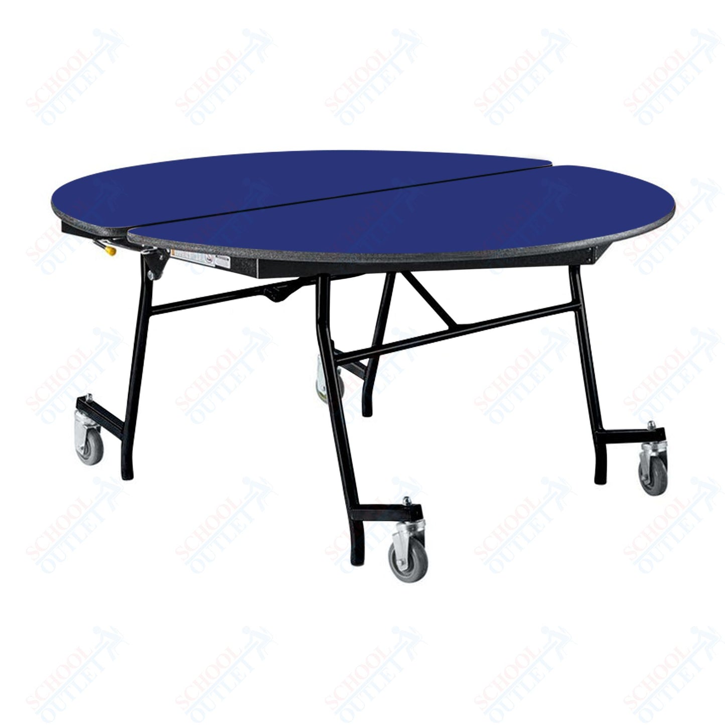 NPS Mobile Cafeteria Round Table Shape Unit - 60" W x 60" L (National Public Seating NPS-MT60R)