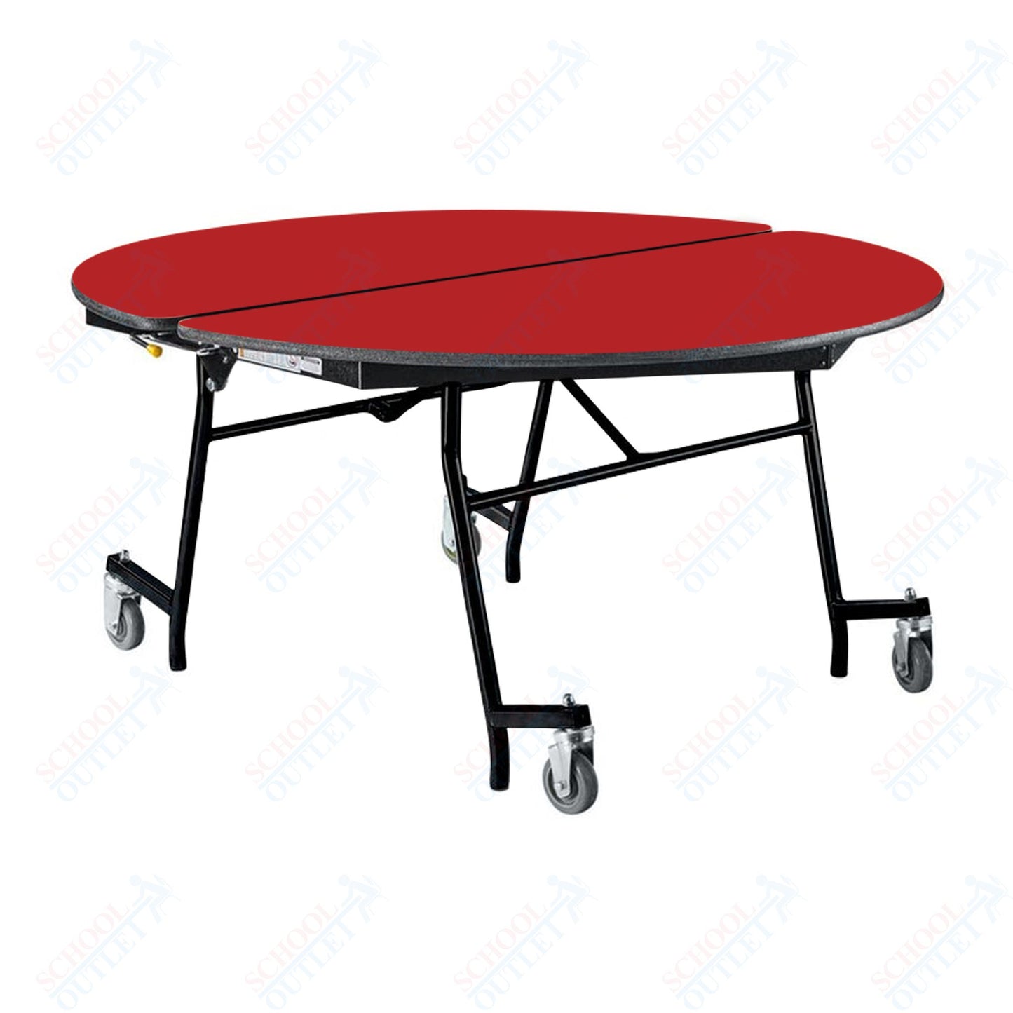 NPS Mobile Cafeteria Round Table Shape Unit - 60" W x 60" L (National Public Seating NPS-MT60R)