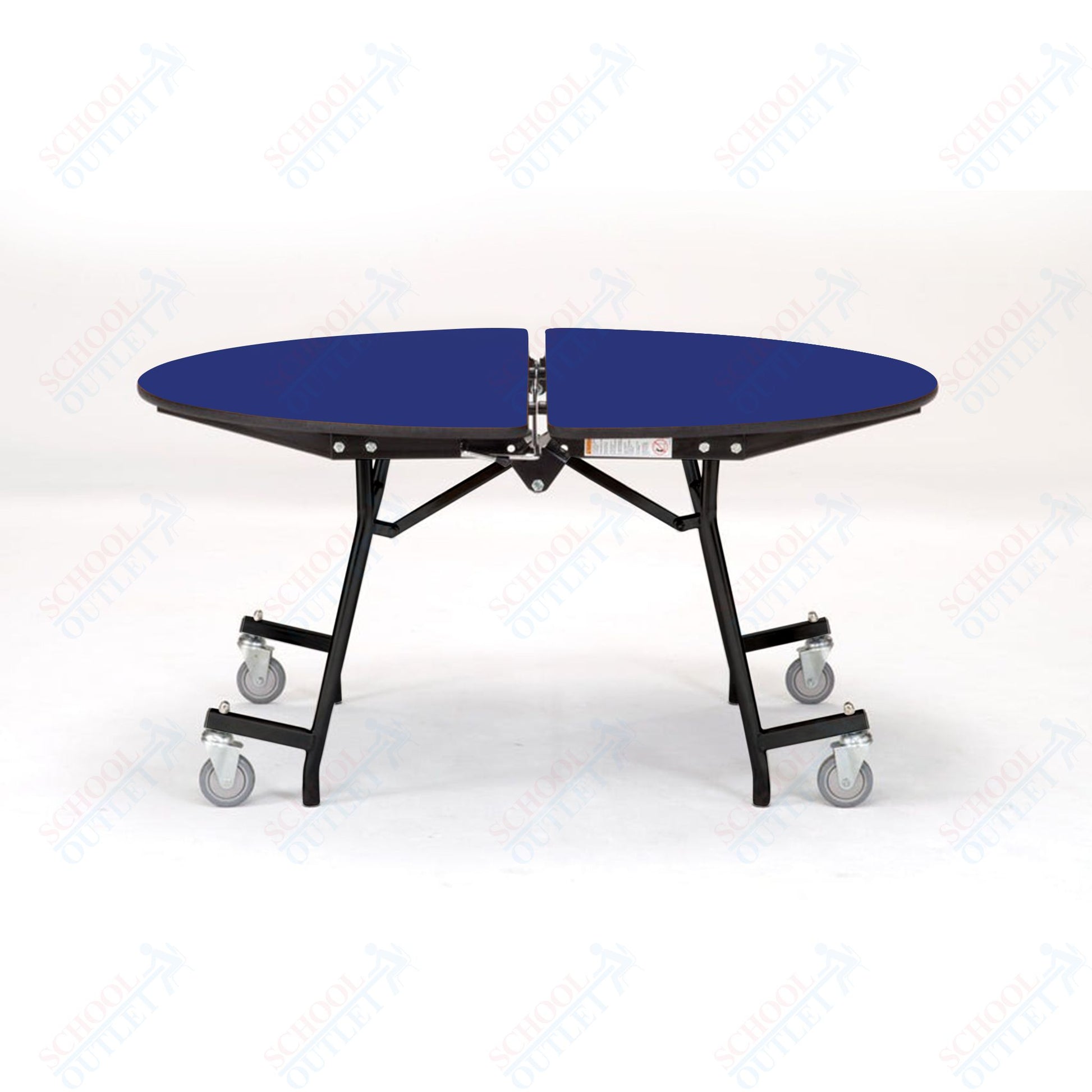 NPS Mobile Cafeteria Round Table Shape Unit - 72" W x 72" L (National Public Seating NPS - MT72R) - SchoolOutlet