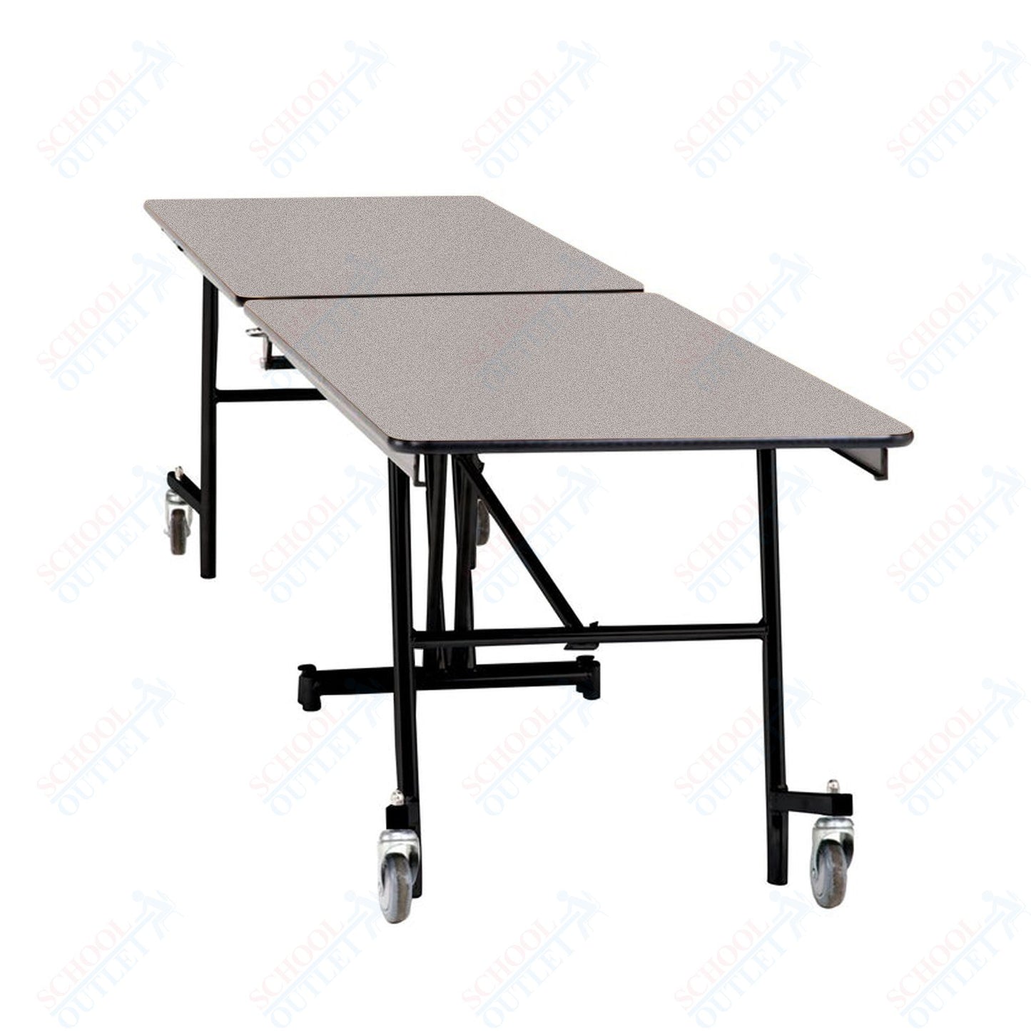 NPS Mobile Cafeteria Rectangle Table Shape Unit - 30" W x 97" L (National Public Seating NPS - MT8) - SchoolOutlet