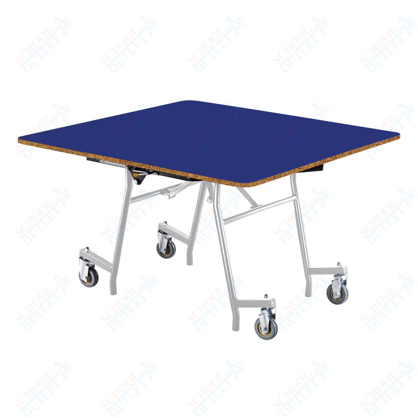 NPS MTSSF Series 48" Square Easyfold Mobile Table (National Public Seating NPS-MTSSF-48Q)