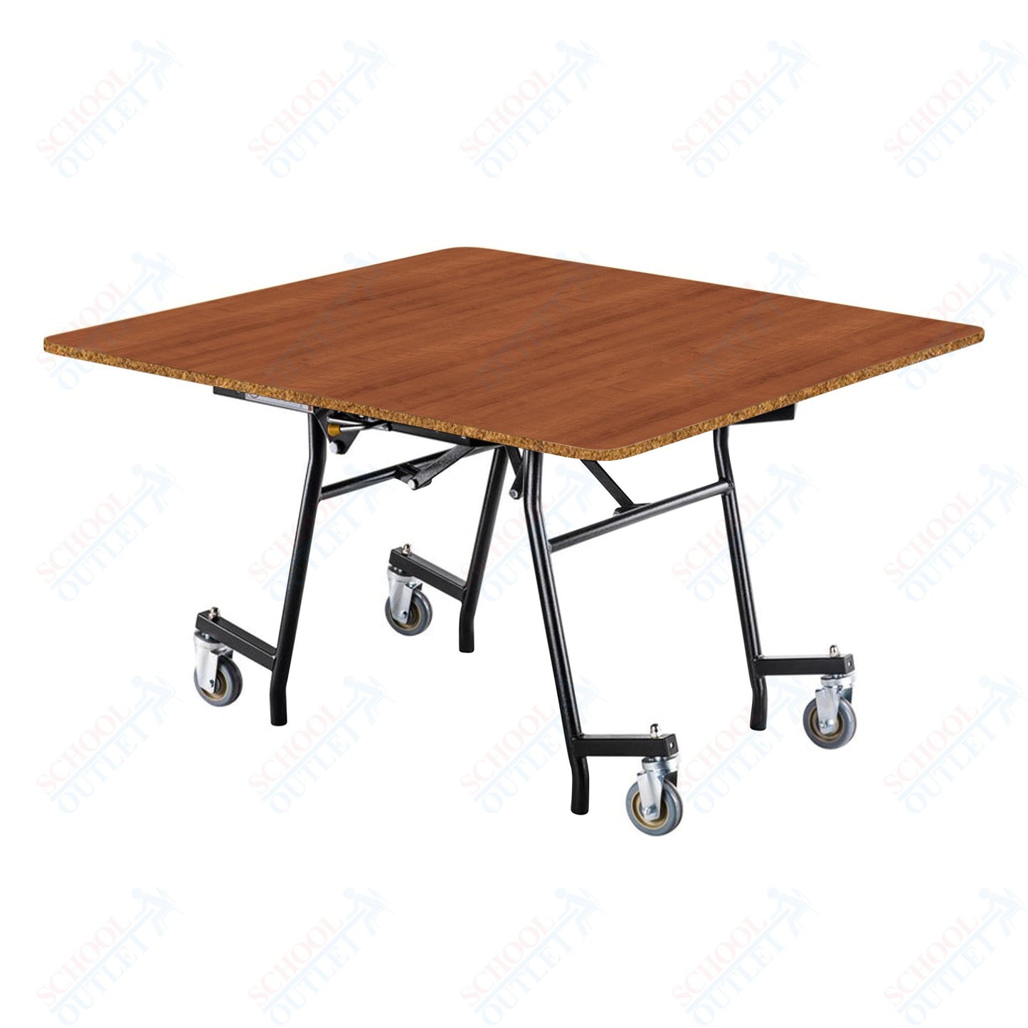 NPS MTSSF Series 48" Square Easyfold Mobile Table (National Public Seating NPS-MTSSF-48Q)