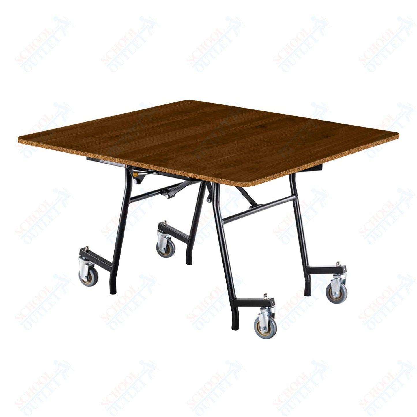 NPS MTSSF Series 48" Square Easyfold Mobile Table (National Public Seating NPS-MTSSF-48Q)