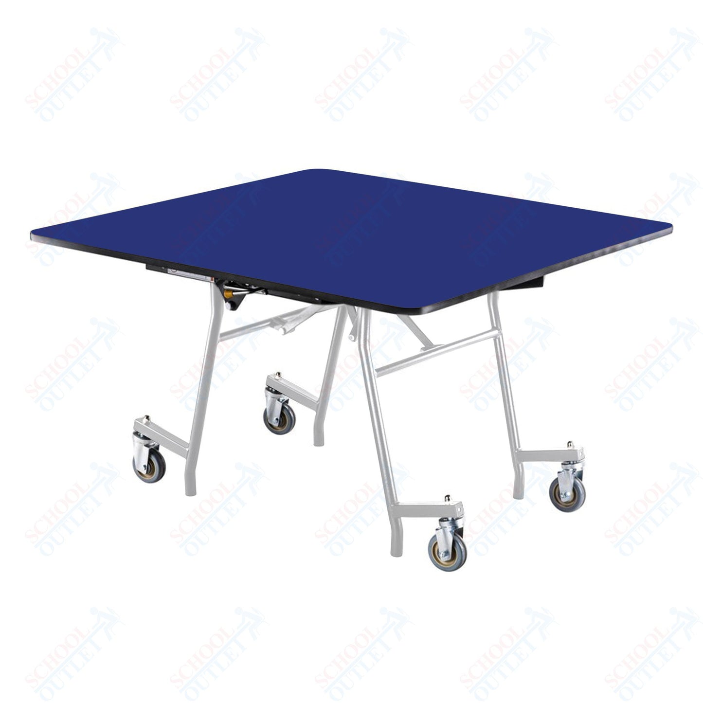 NPS MTSSF Series 48" Square Easyfold Mobile Table (National Public Seating NPS-MTSSF-48Q)