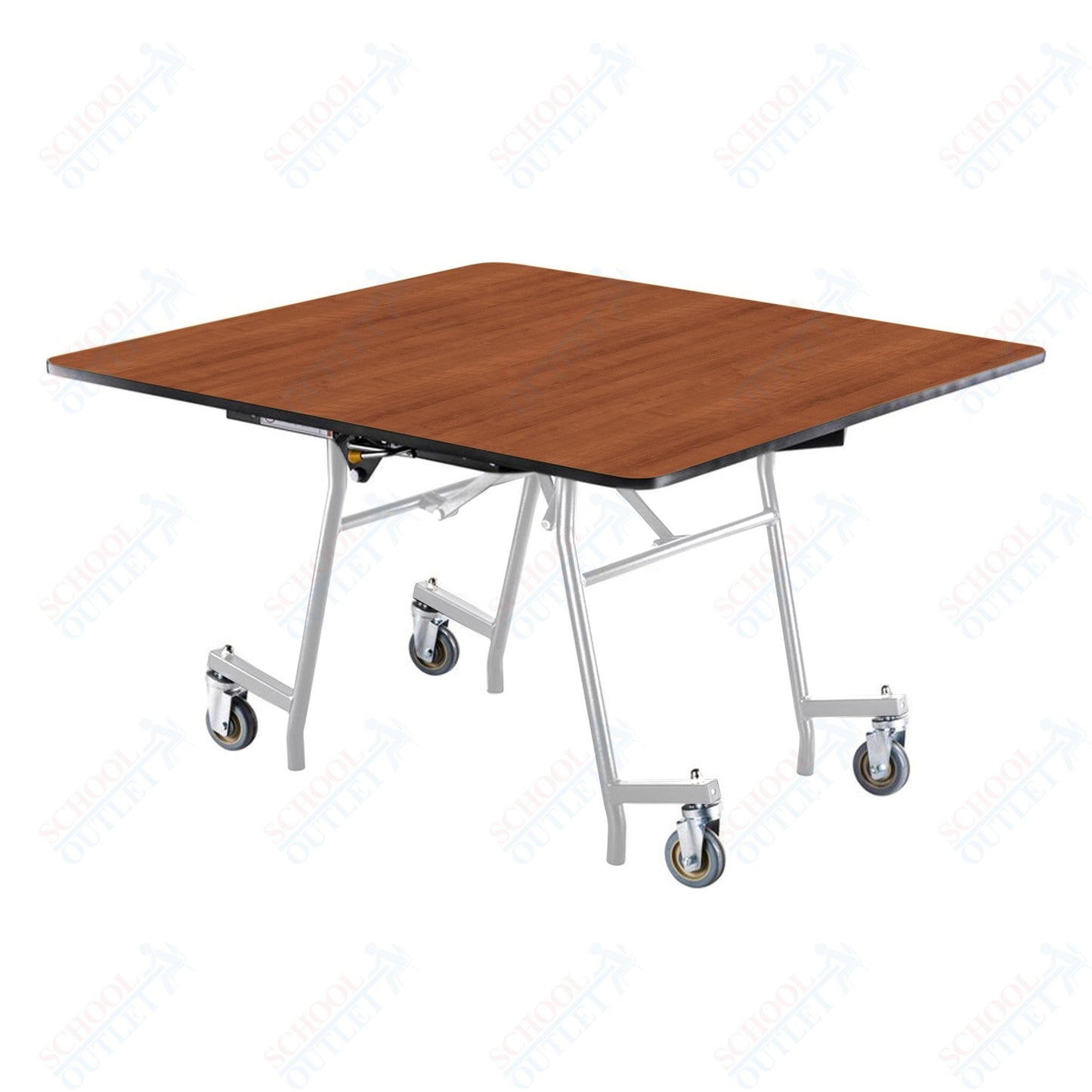 NPS MTSSF Series 48" Square Easyfold Mobile Table (National Public Seating NPS-MTSSF-48Q)