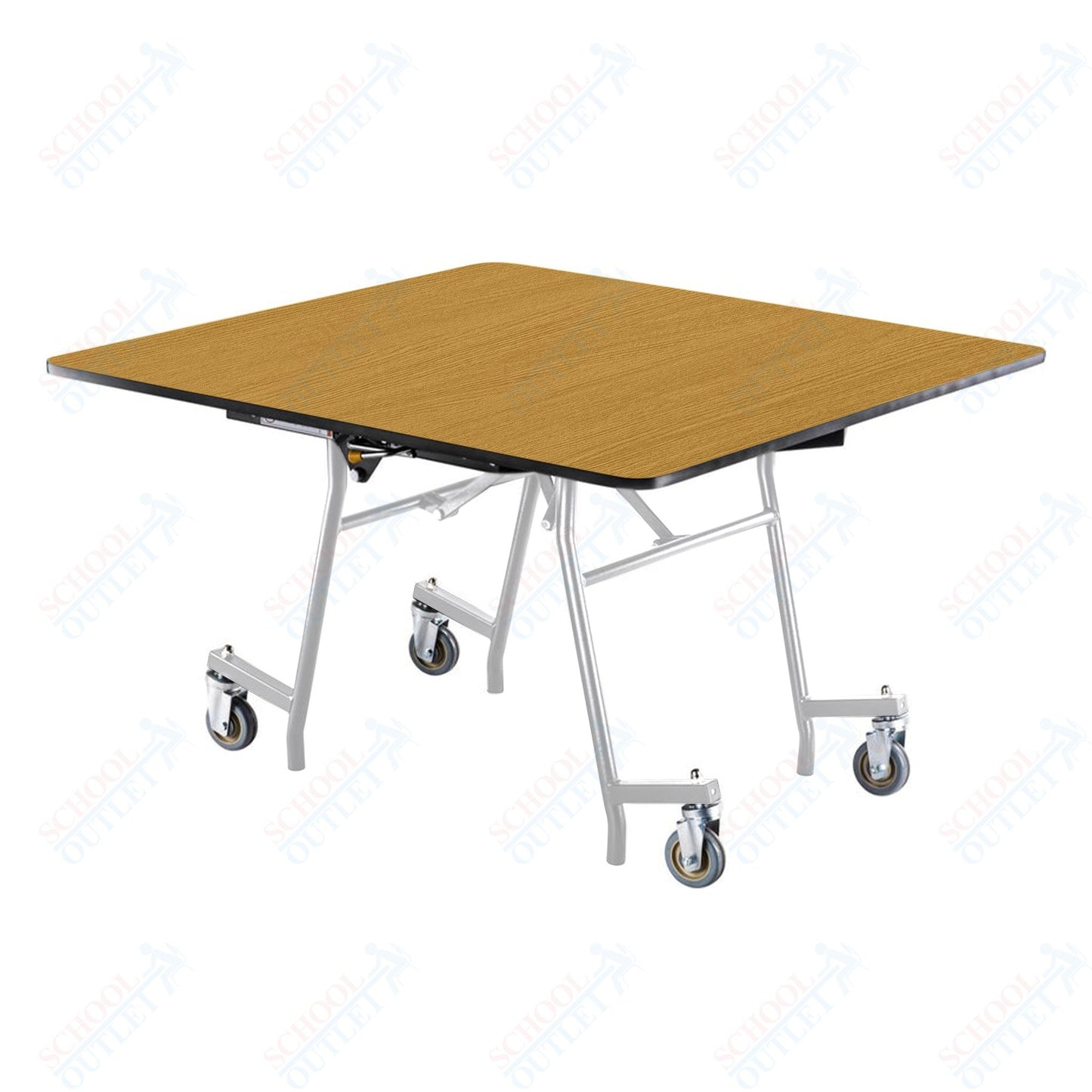 NPS MTSSF Series 48" Square Easyfold Mobile Table (National Public Seating NPS-MTSSF-48Q)