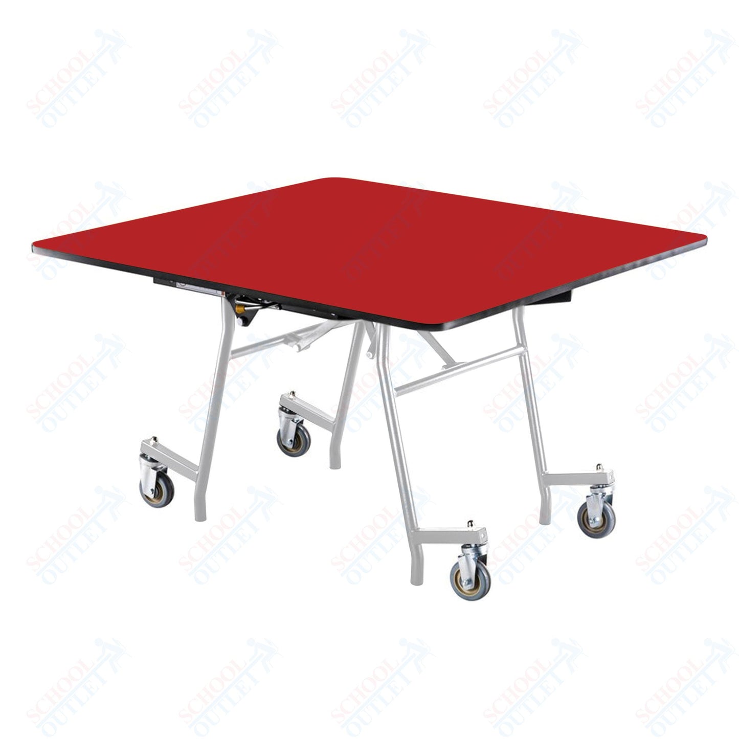 NPS MTSSF Series 48" Square Easyfold Mobile Table (National Public Seating NPS-MTSSF-48Q)