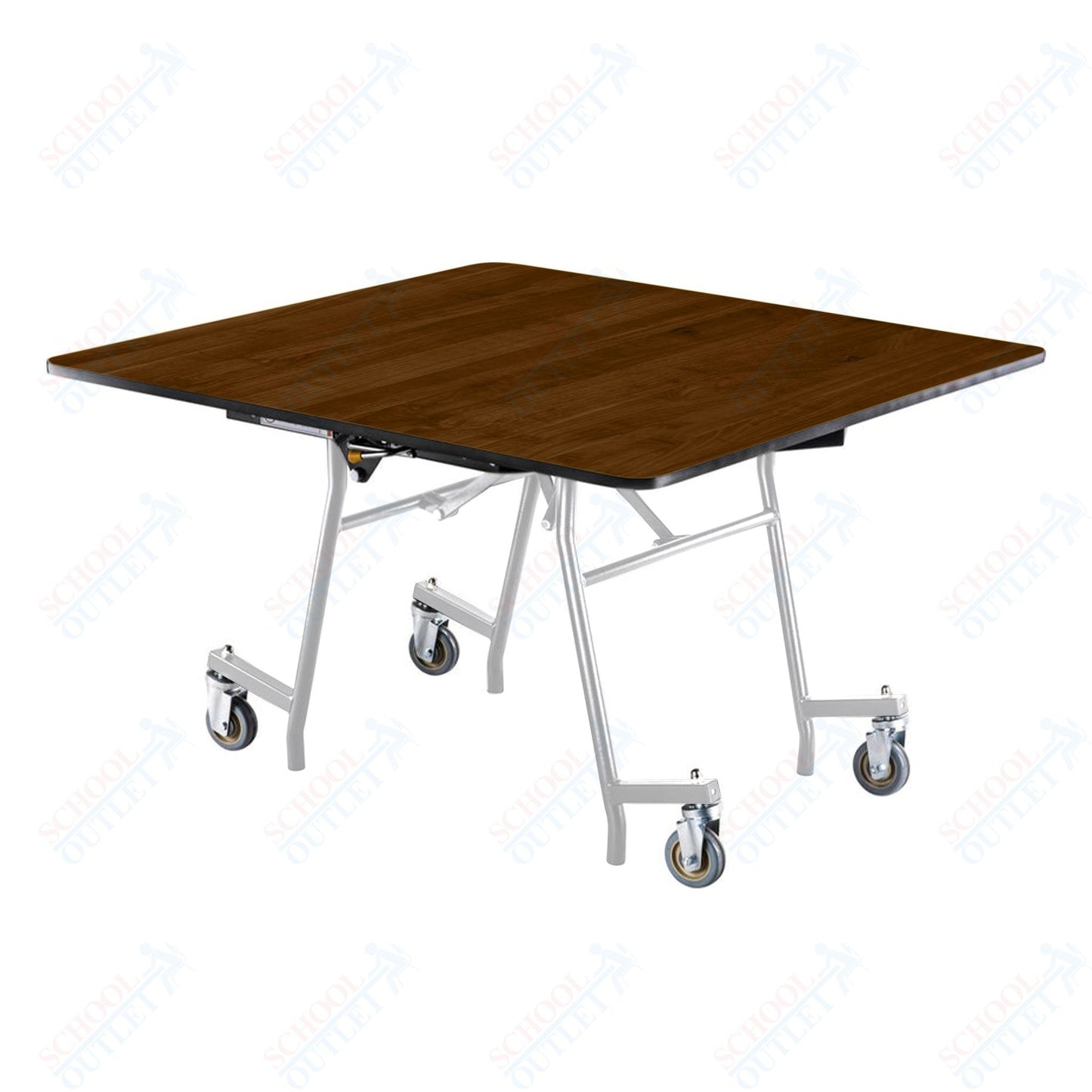 NPS MTSSF Series 48" Square Easyfold Mobile Table (National Public Seating NPS-MTSSF-48Q)