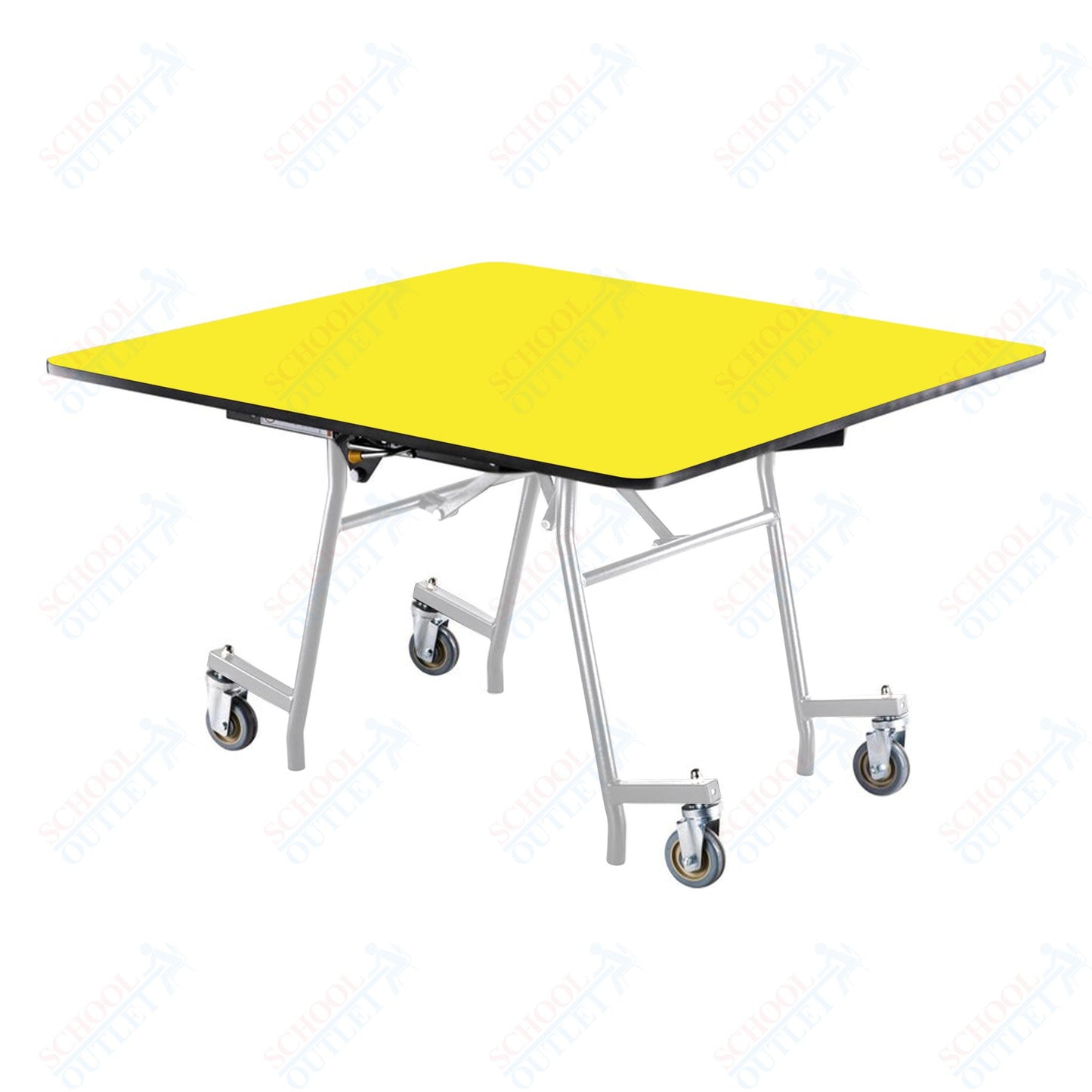 NPS MTSSF Series 48" Square Easyfold Mobile Table (National Public Seating NPS-MTSSF-48Q)