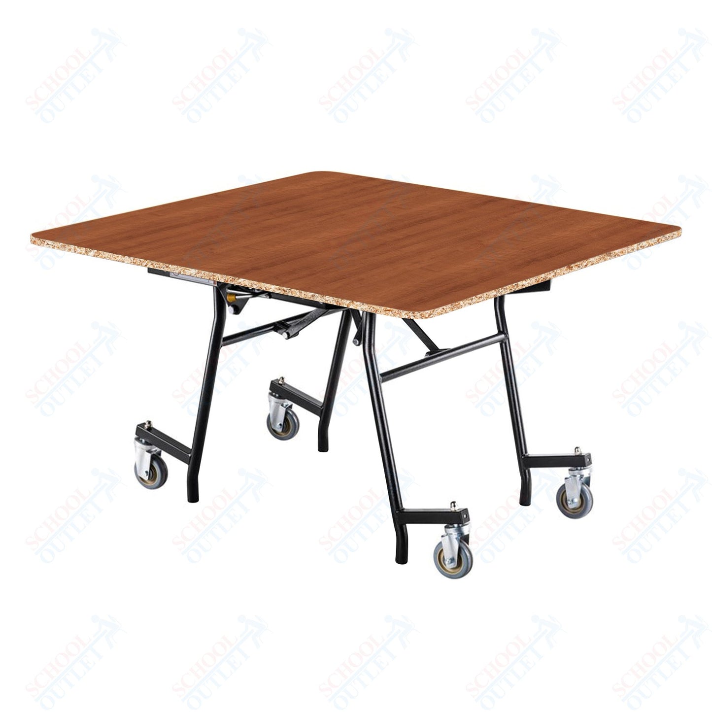 NPS MTSSF Series 48" Square Easyfold Mobile Table (National Public Seating NPS-MTSSF-48Q)