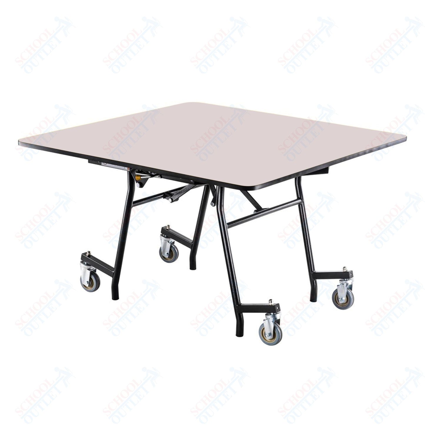 NPS MTSSF Series 48" Square Easyfold Mobile Table (National Public Seating NPS-MTSSF-48Q)