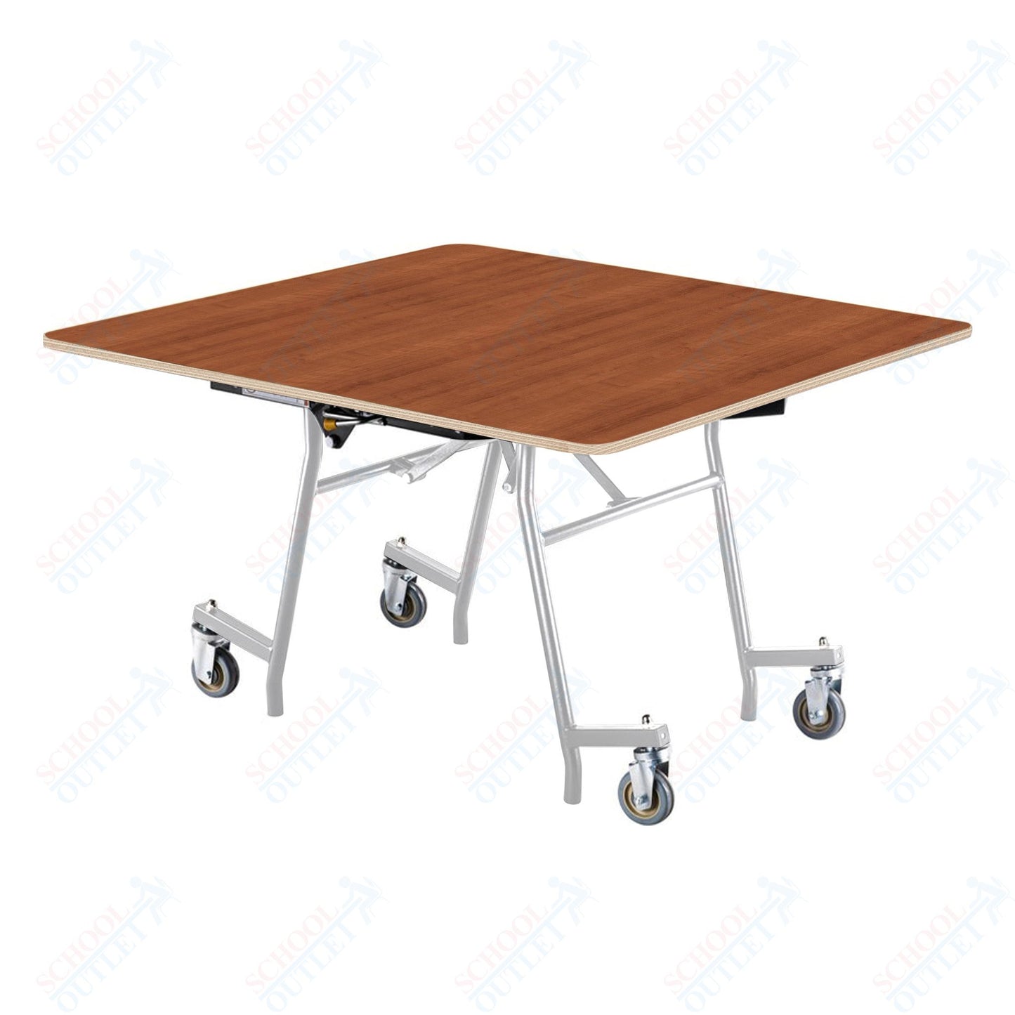 NPS MTSSF Series 48" Square Easyfold Mobile Table (National Public Seating NPS-MTSSF-48Q)