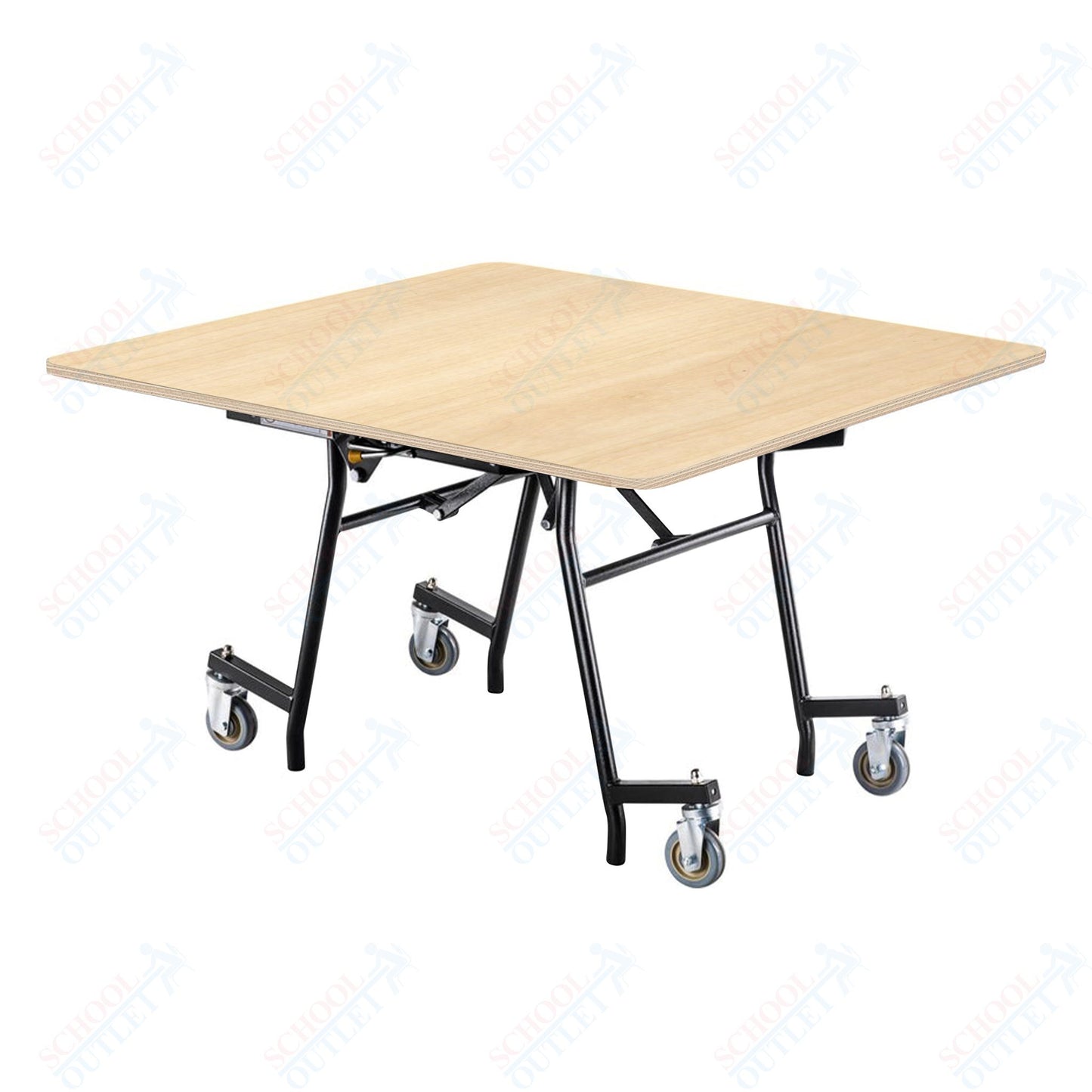 NPS MTSSF Series 48" Square Easyfold Mobile Table (National Public Seating NPS-MTSSF-48Q)