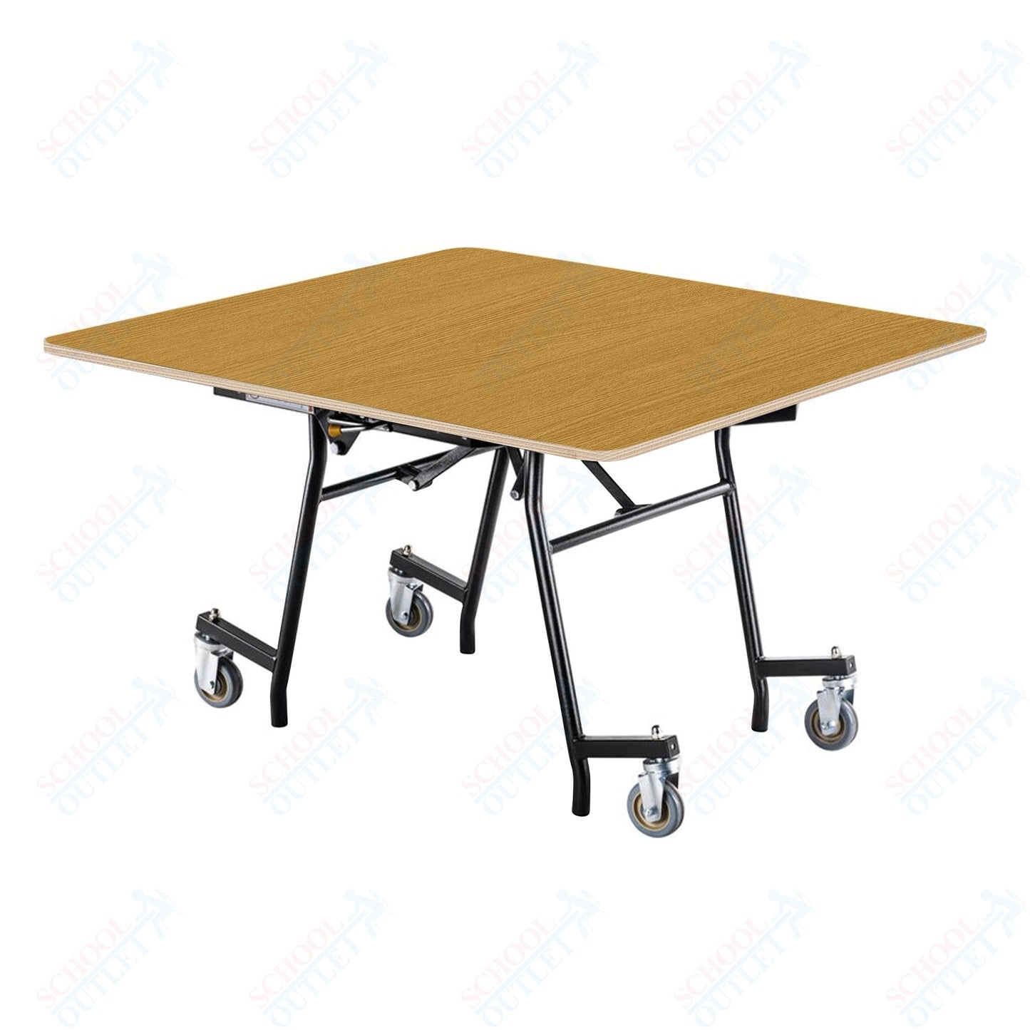 NPS MTSSF Series 48" Square Easyfold Mobile Table (National Public Seating NPS-MTSSF-48Q)